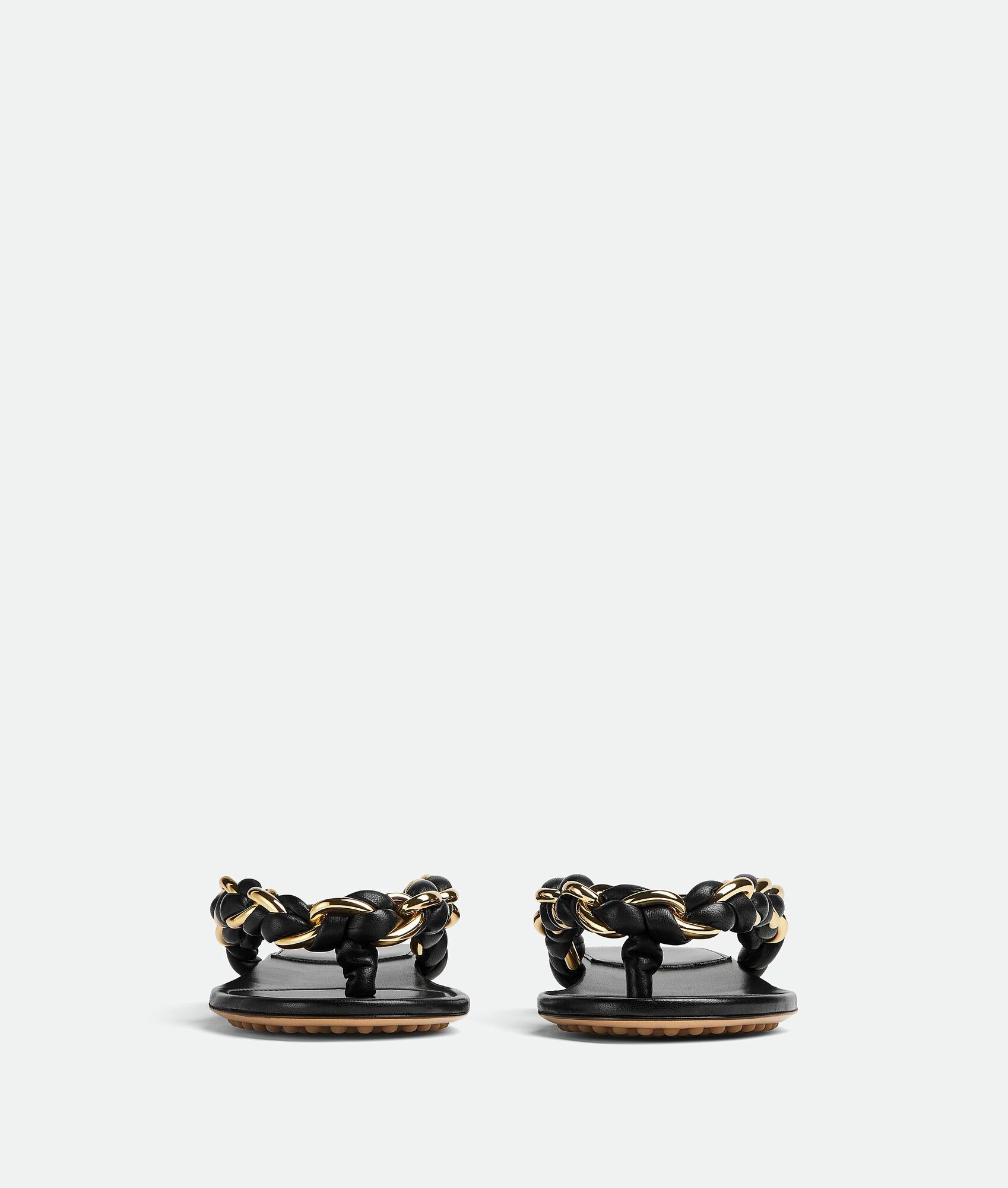 Bottega Veneta Dot Flat Sandal Black Size US 6 / IT 36 - 2 Thumbnail