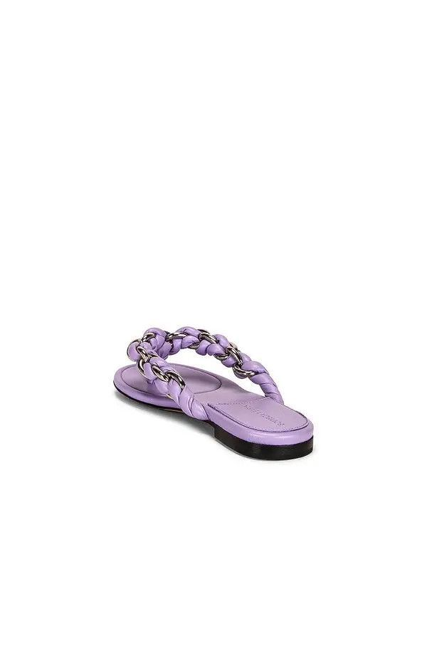 Bottega Veneta Dot Flat Sandal Purple Size US 8 / IT 38 - 3 Thumbnail