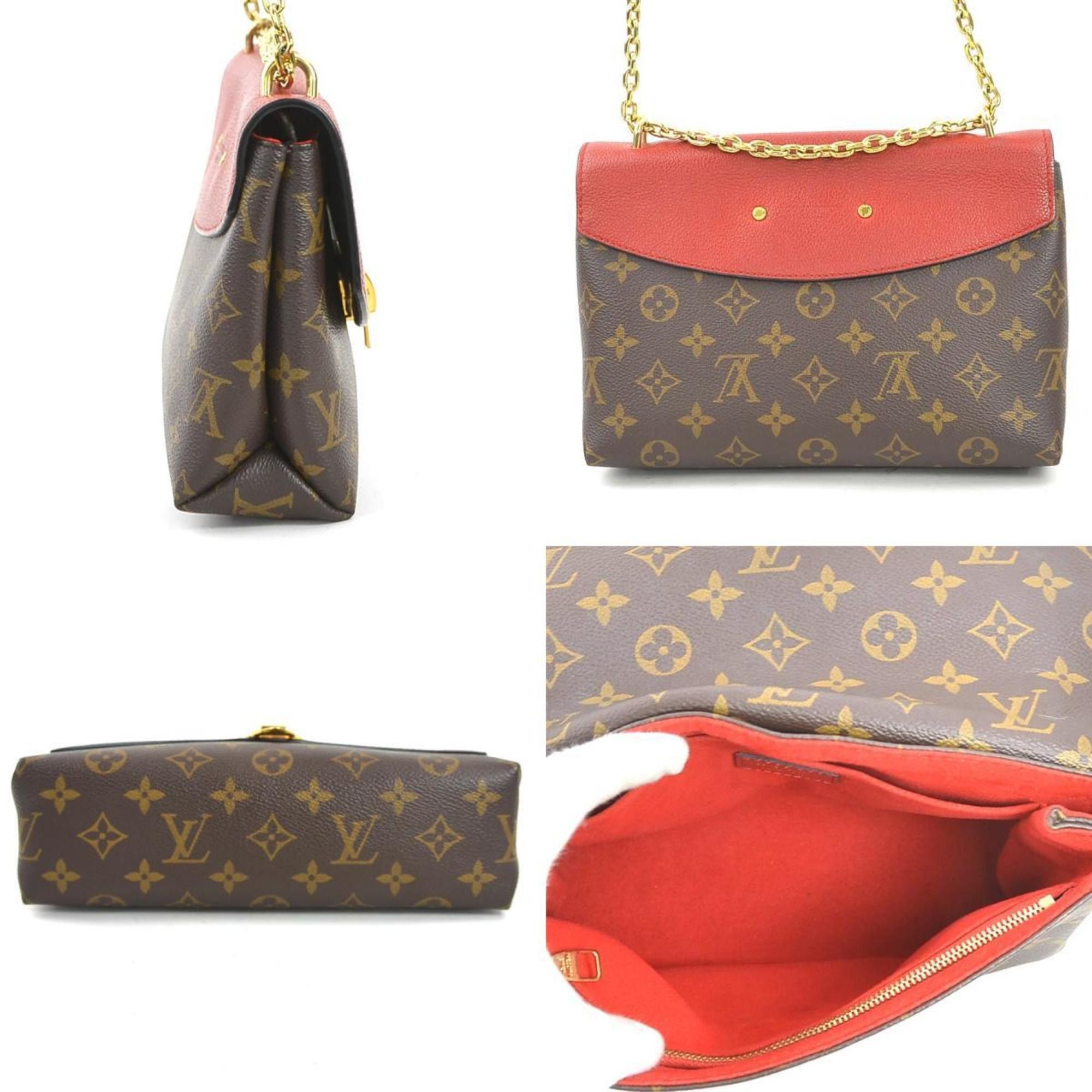 Louis Vuitton Louis Vuitton Shoulder Bag Monogram Saint Placide Canvas Leather Cerise Women's M43713 90037g Size ONE SIZE - 2 Thumbnail