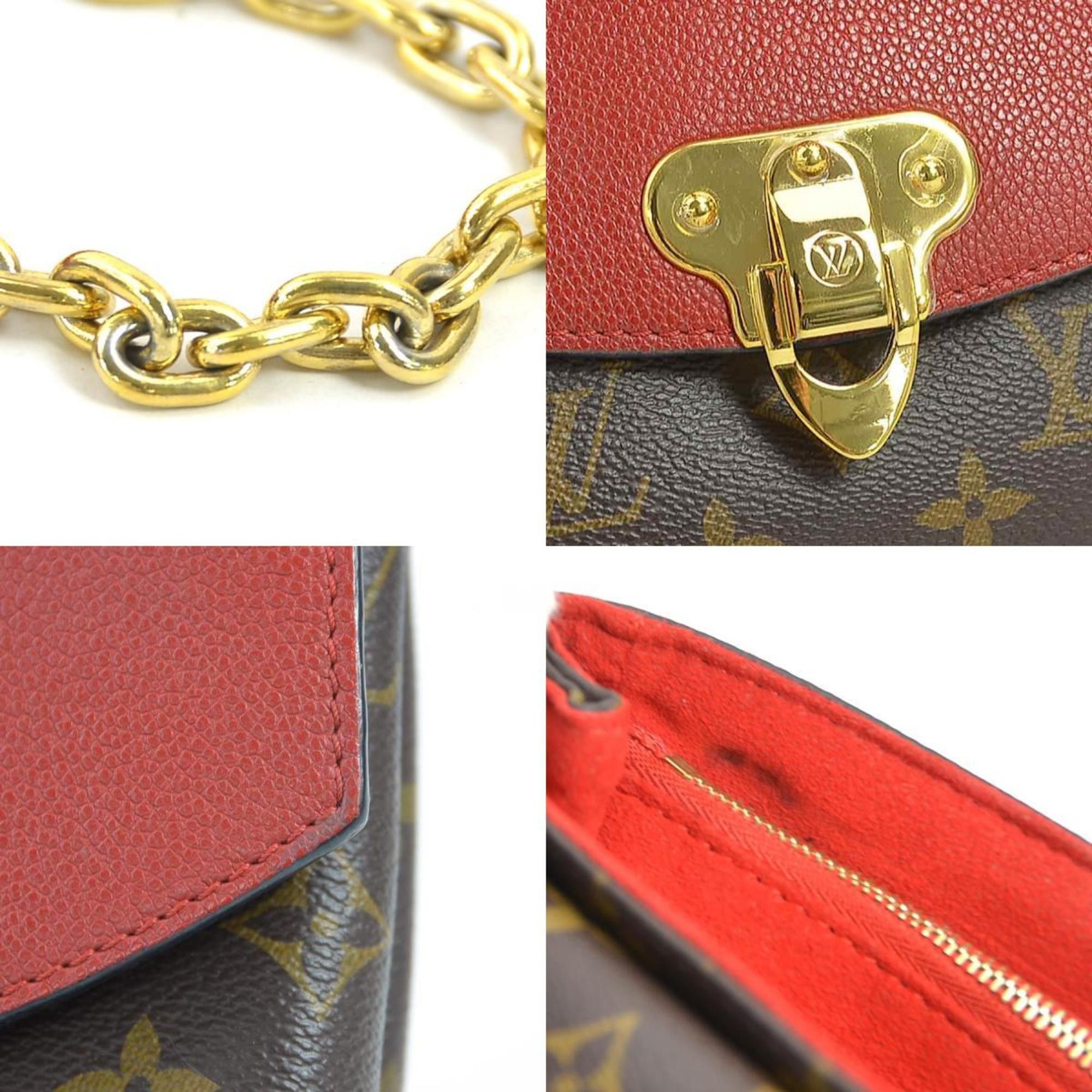 Louis Vuitton Louis Vuitton Shoulder Bag Monogram Saint Placide Canvas Leather Cerise Women's M43713 90037g Size ONE SIZE - 4 Thumbnail