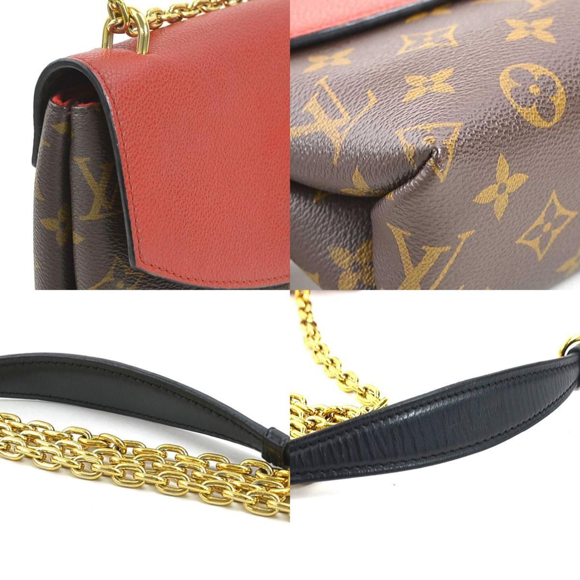 Louis Vuitton Louis Vuitton Shoulder Bag Monogram Saint Placide Canvas Leather Cerise Women's M43713 90037g Size ONE SIZE - 3 Thumbnail