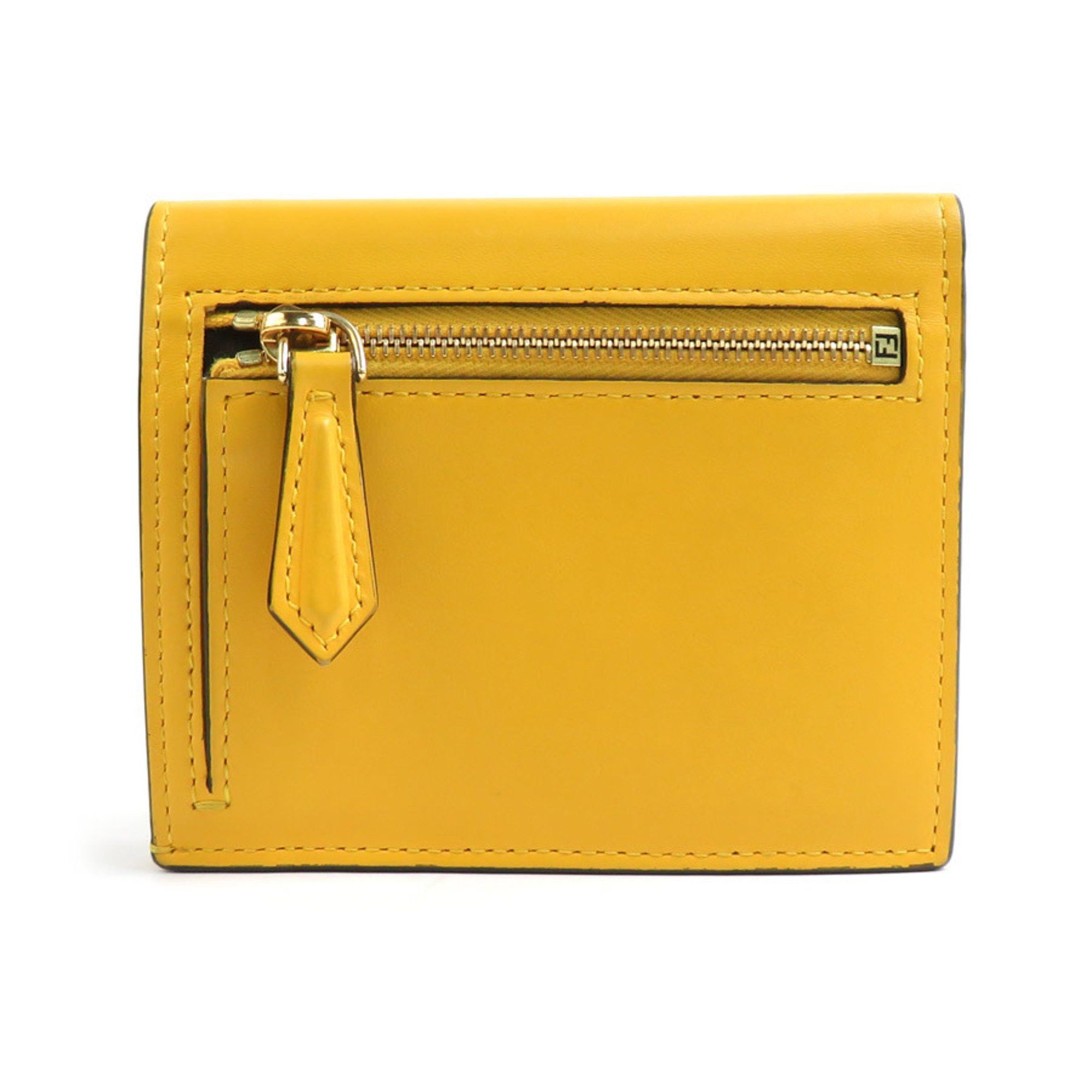 Fendi FENDI Bi-fold wallet, leather, yellow, for men and women, 8M0468-AAYZ, h30908g Size ONE SIZE - 2 Thumbnail
