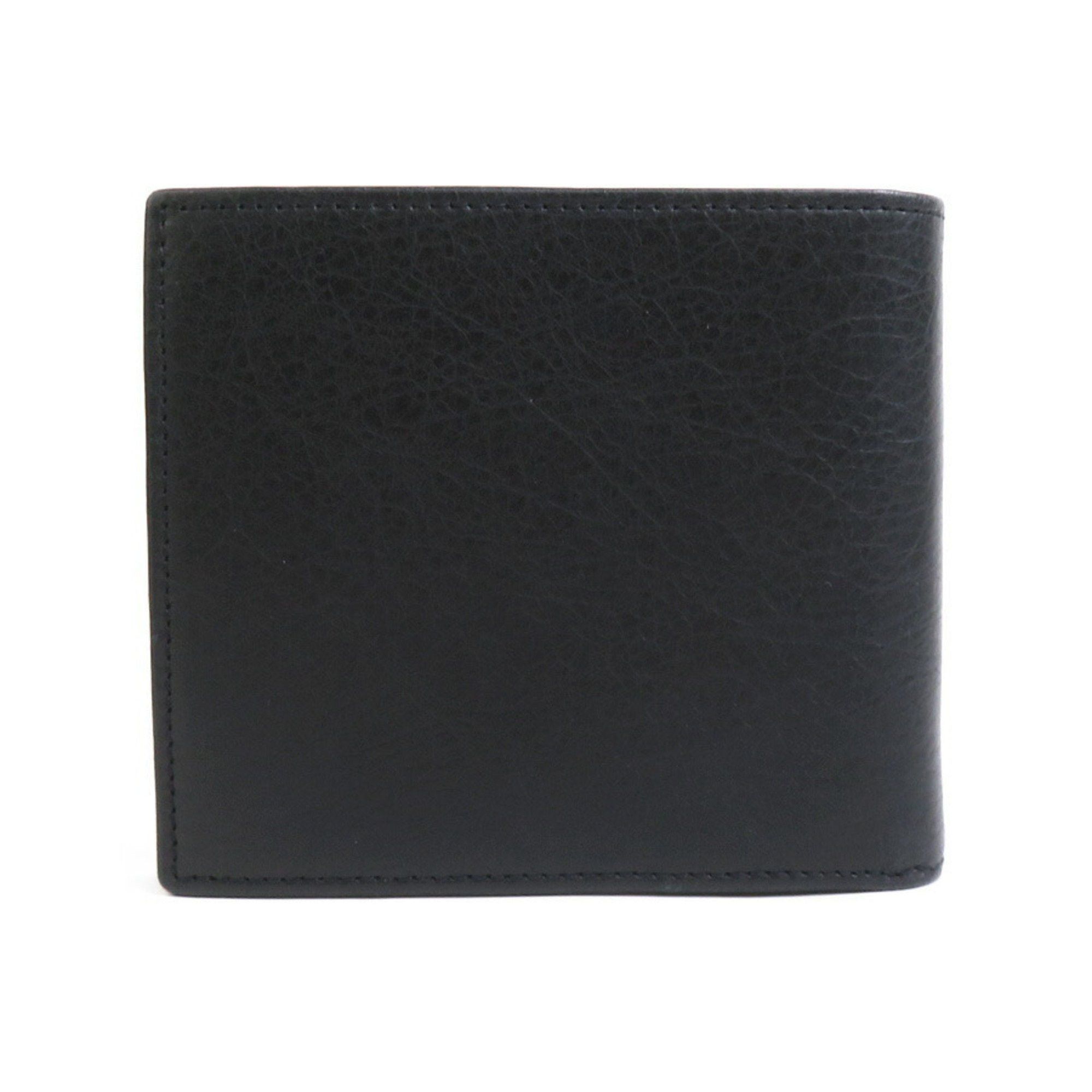 Balenciaga BALENCIAGA Billfold Wallet Leather Black Men's h30935g Size ONE SIZE - 2 Thumbnail