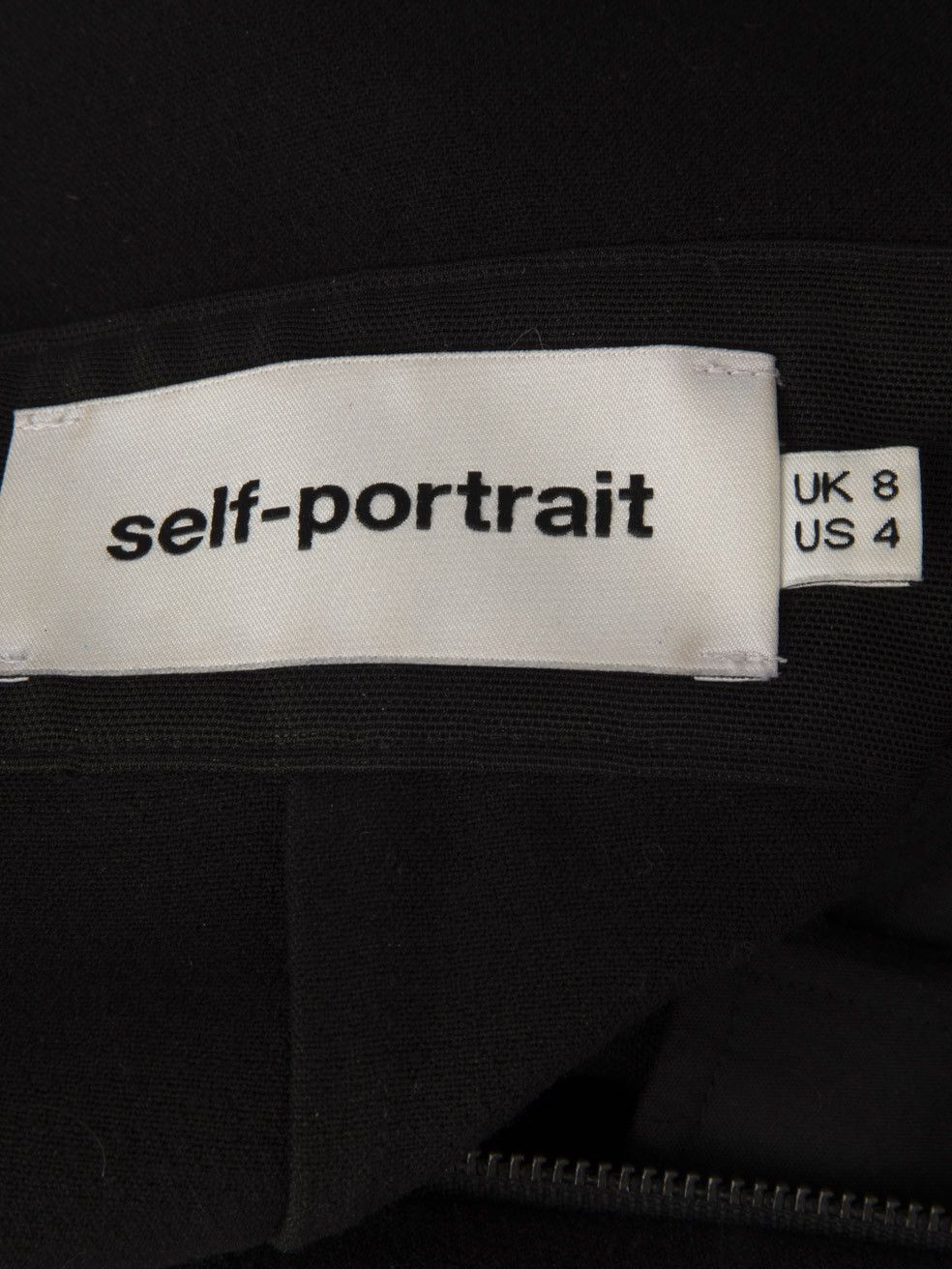 Self-Portrait Black Floral Lace Top Jumpsuit Size 27" / US 4 / IT 40 - 7 Thumbnail