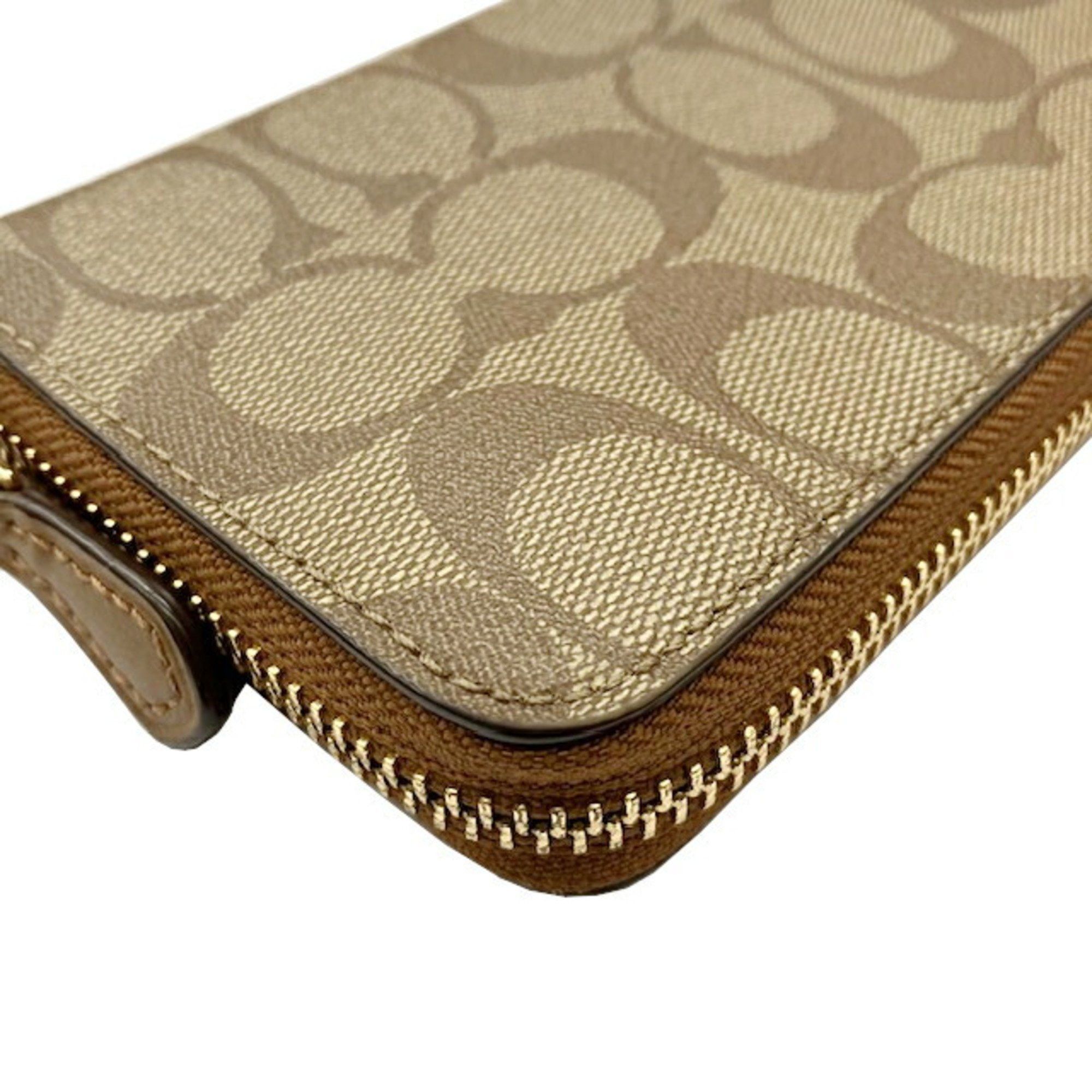 Coach COACH Signature Round Long Wallet F59267 Brown Size ONE SIZE - 10 Thumbnail