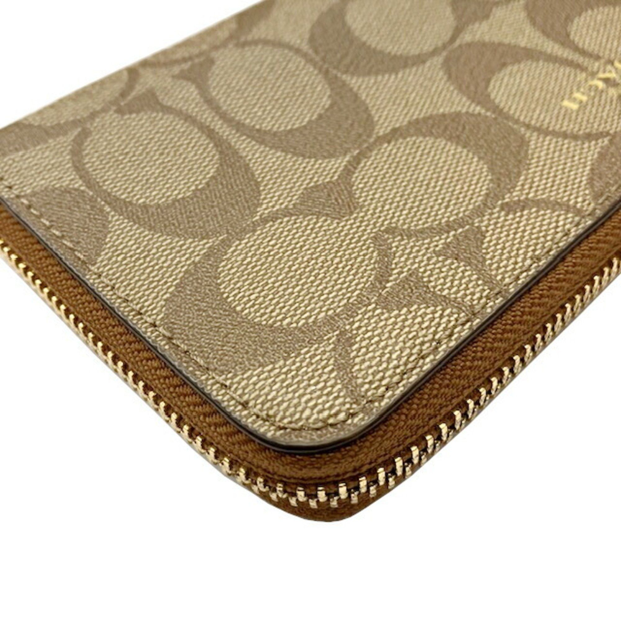 Coach COACH Signature Round Long Wallet F59267 Brown Size ONE SIZE - 6 Thumbnail