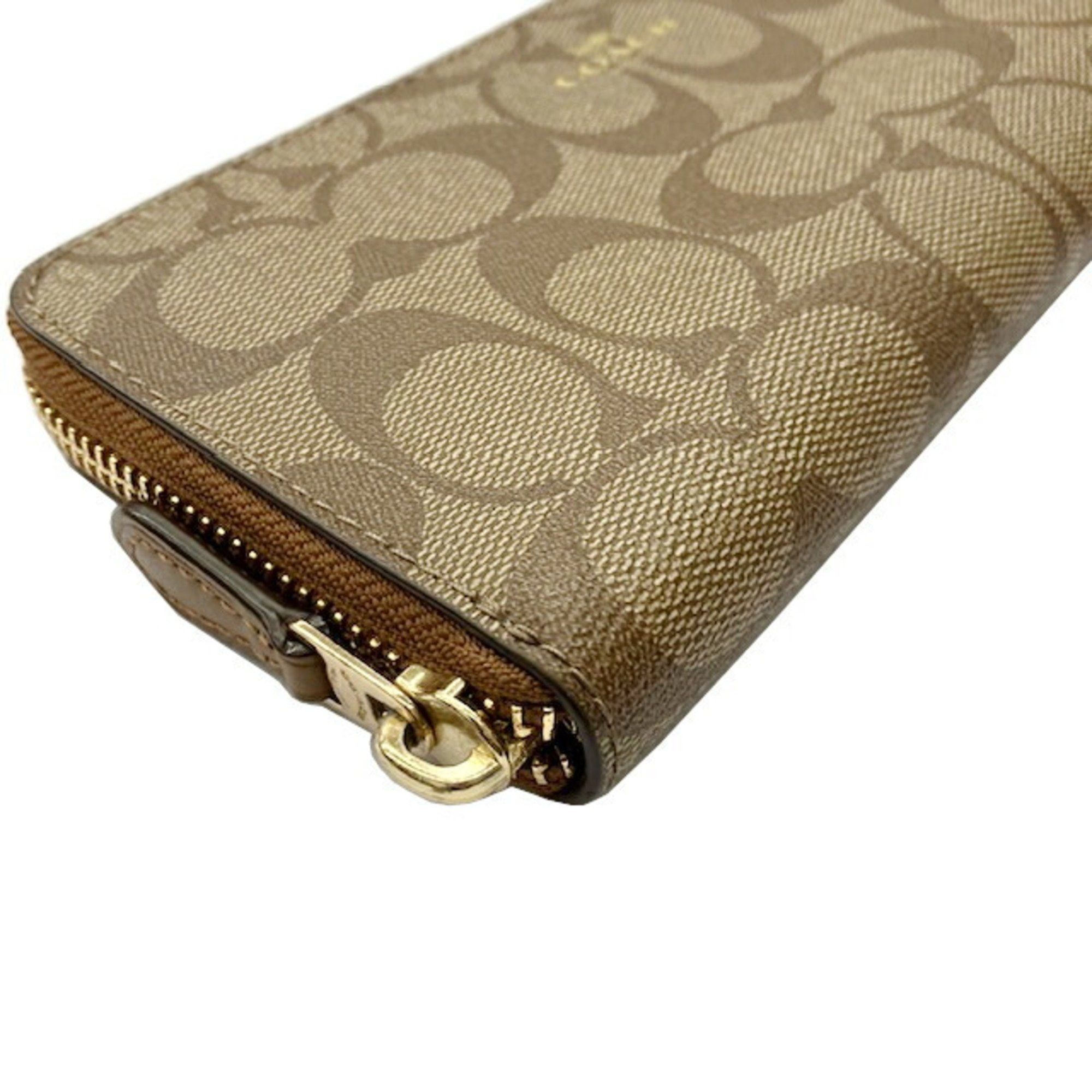 Coach COACH Signature Round Long Wallet F59267 Brown Size ONE SIZE - 4 Thumbnail