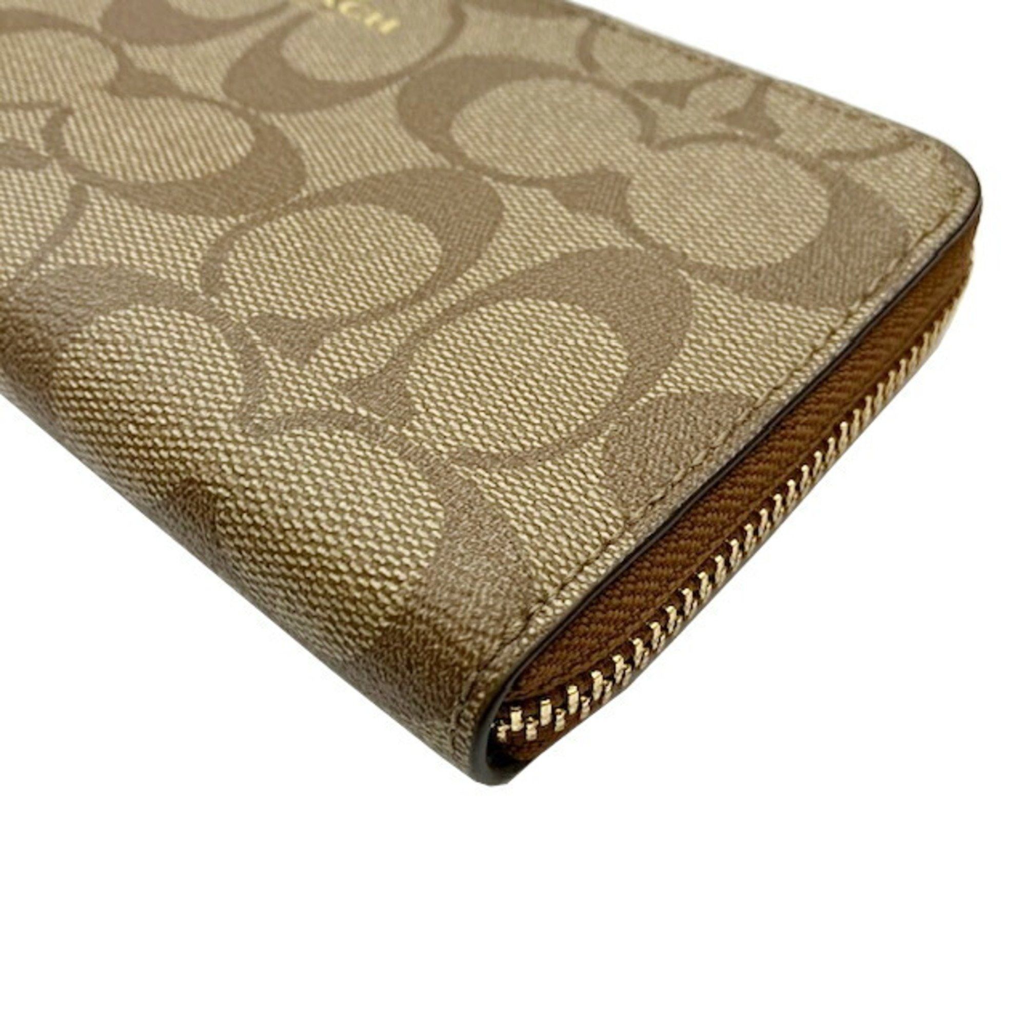 Coach COACH Signature Round Long Wallet F59267 Brown Size ONE SIZE - 3 Thumbnail