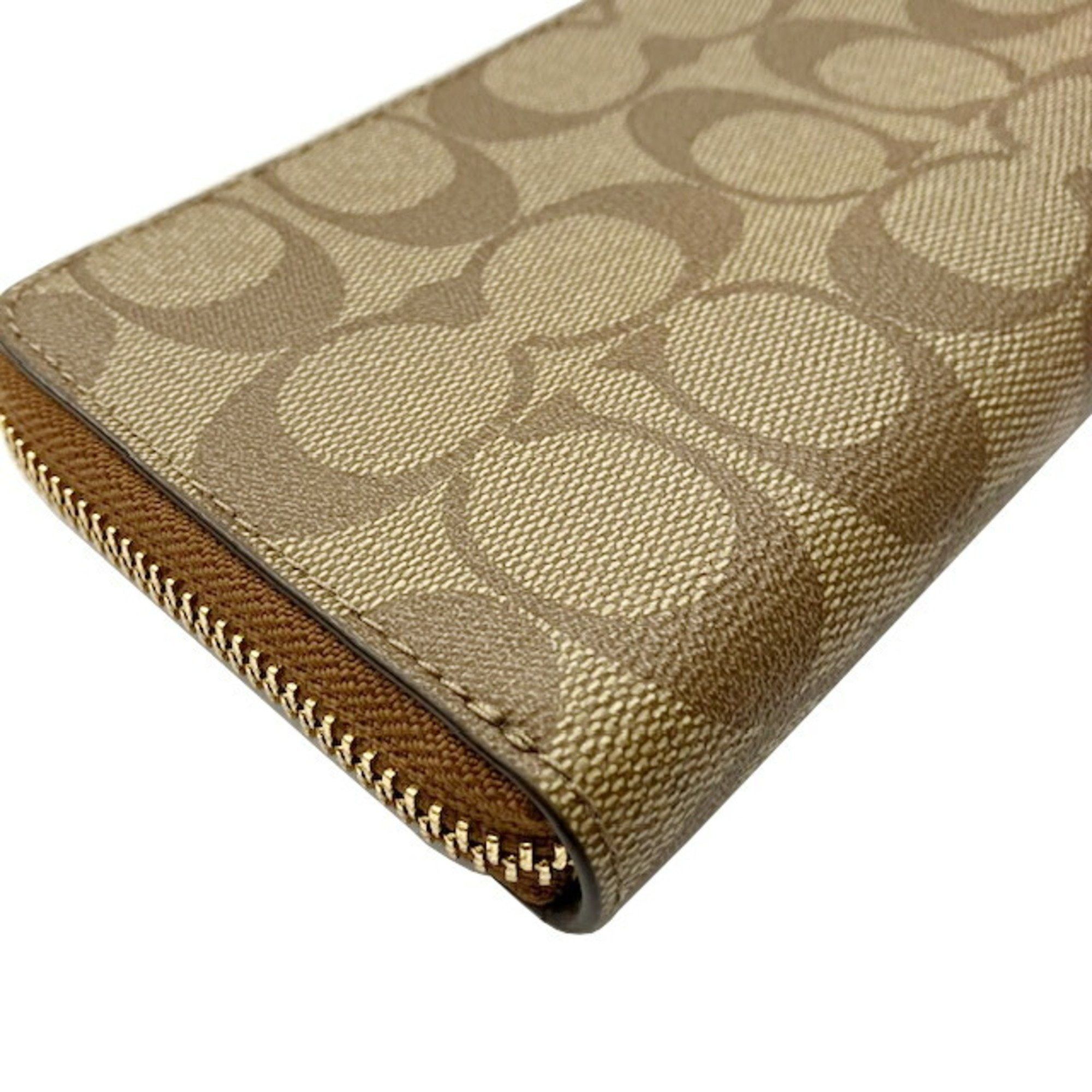 Coach COACH Signature Round Long Wallet F59267 Brown Size ONE SIZE - 8 Thumbnail