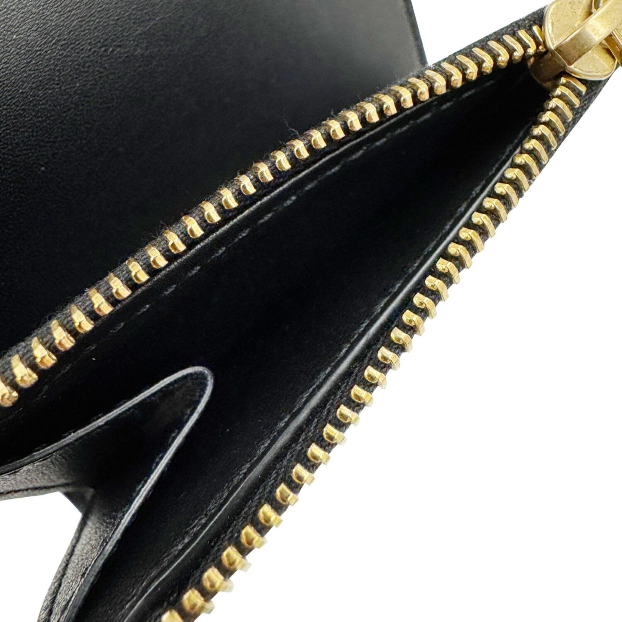 Bottega Veneta Bottega Veneta Tri-fold Wallet Black Calf Leather Men's Women's Compact Size ONE SIZE - 11 Thumbnail