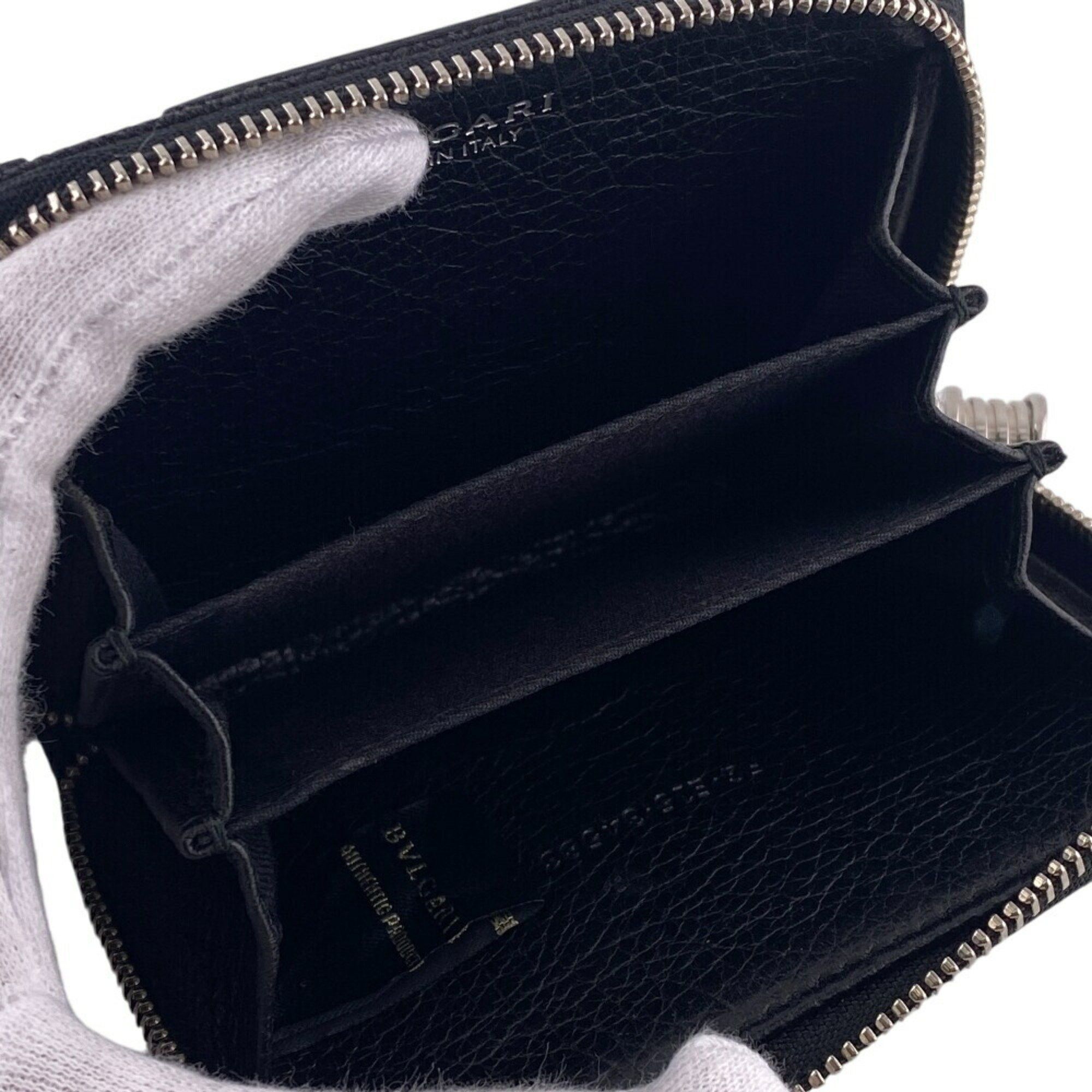 Bvlgari BVLGARI B.zero1 Round Coin Case Wallet Black Men's Size ONE SIZE - 5 Thumbnail