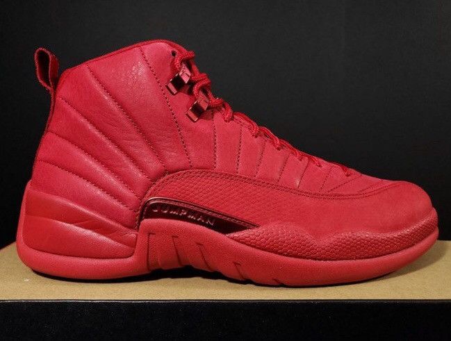 New all red jordan 12 hot sale