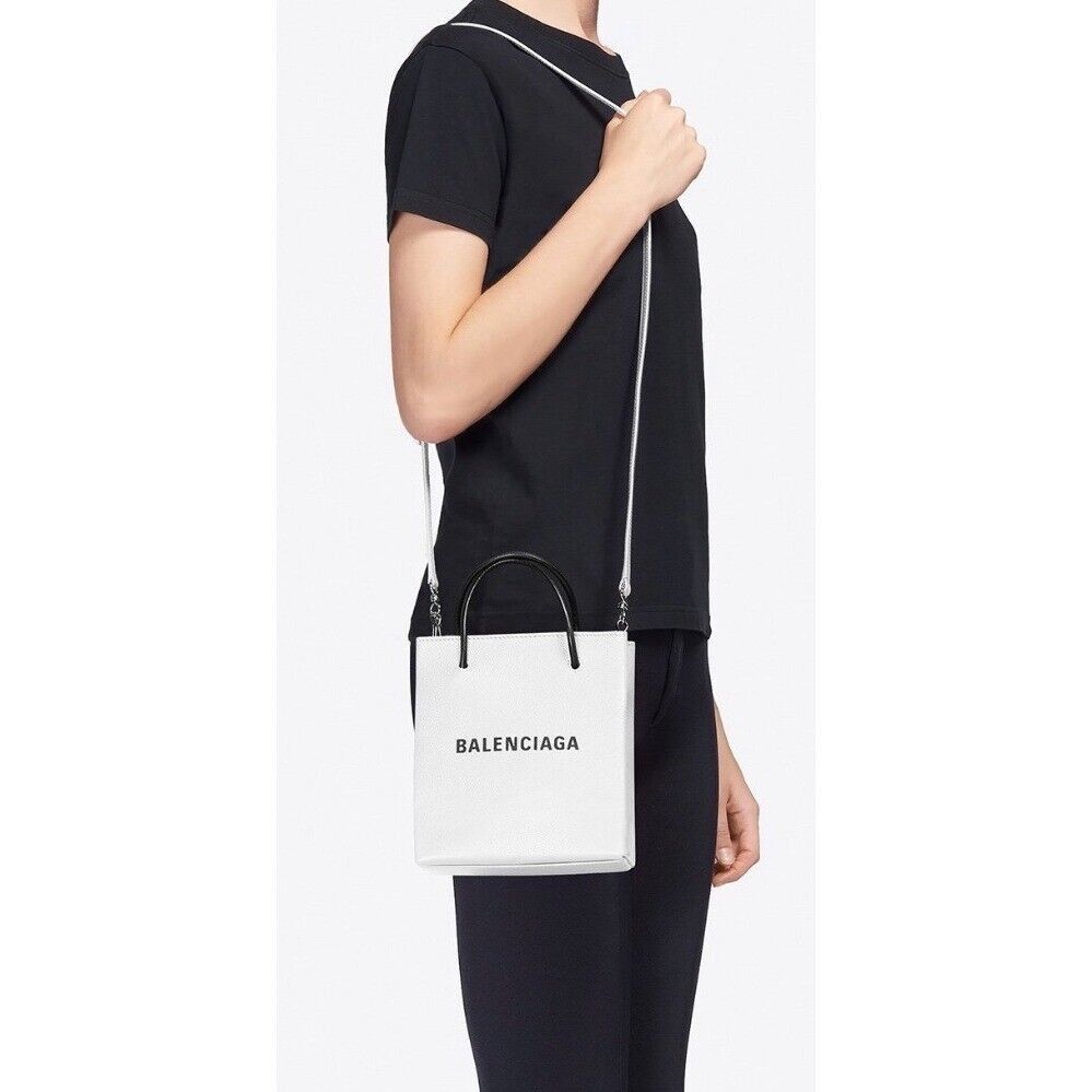 Balenciaga XXS Shopping Tote Bag White Size ONE SIZE - 4 Thumbnail