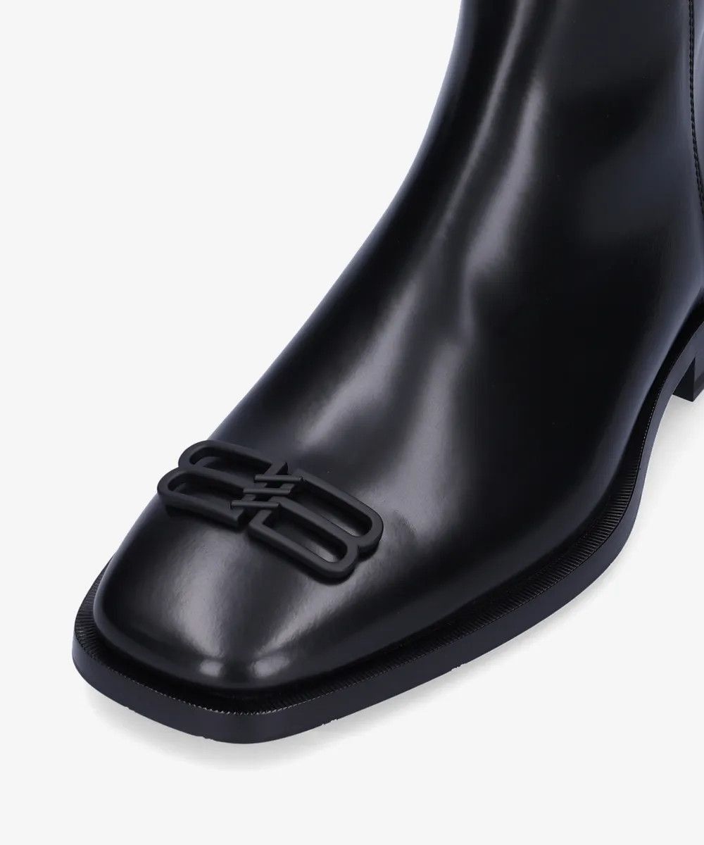 Balenciaga Leather BB Icon Rim Bootie in Black Size US 8 / EU 41 - 4 Thumbnail
