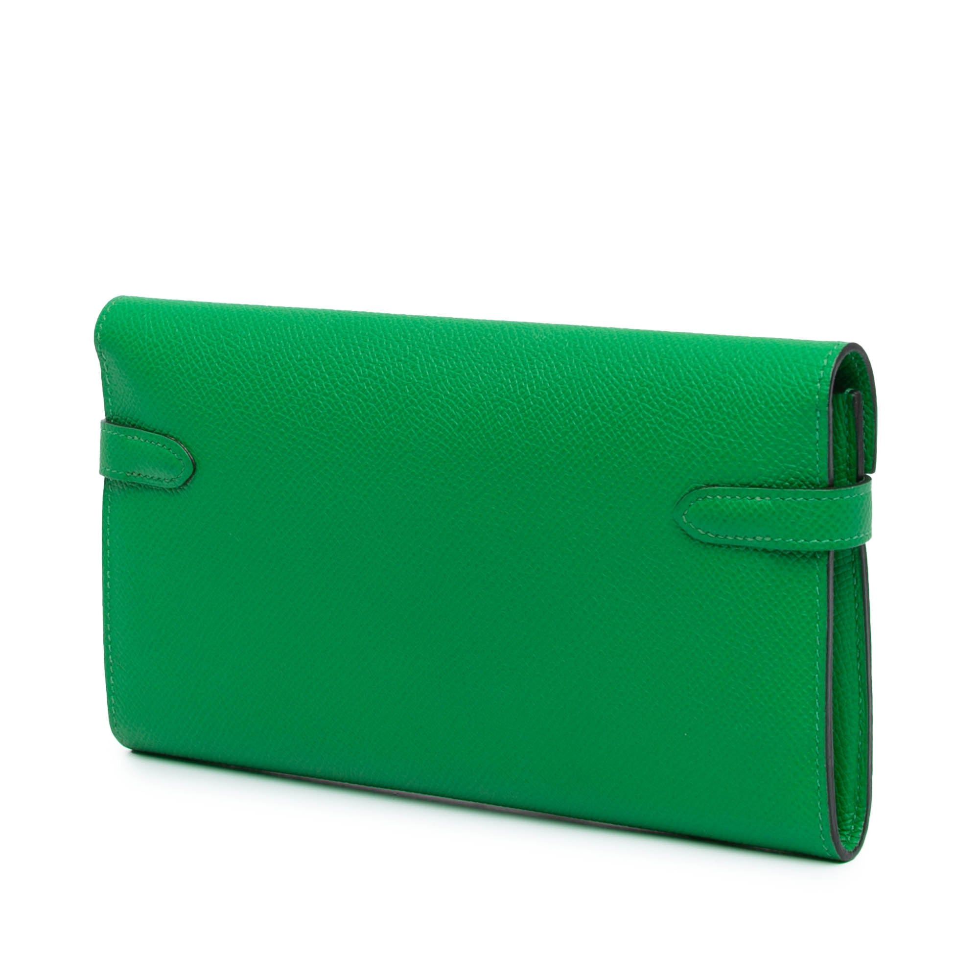 Hermes Hermès Epsom Kelly Longue Wallet Green Size ONE SIZE - 2 Thumbnail
