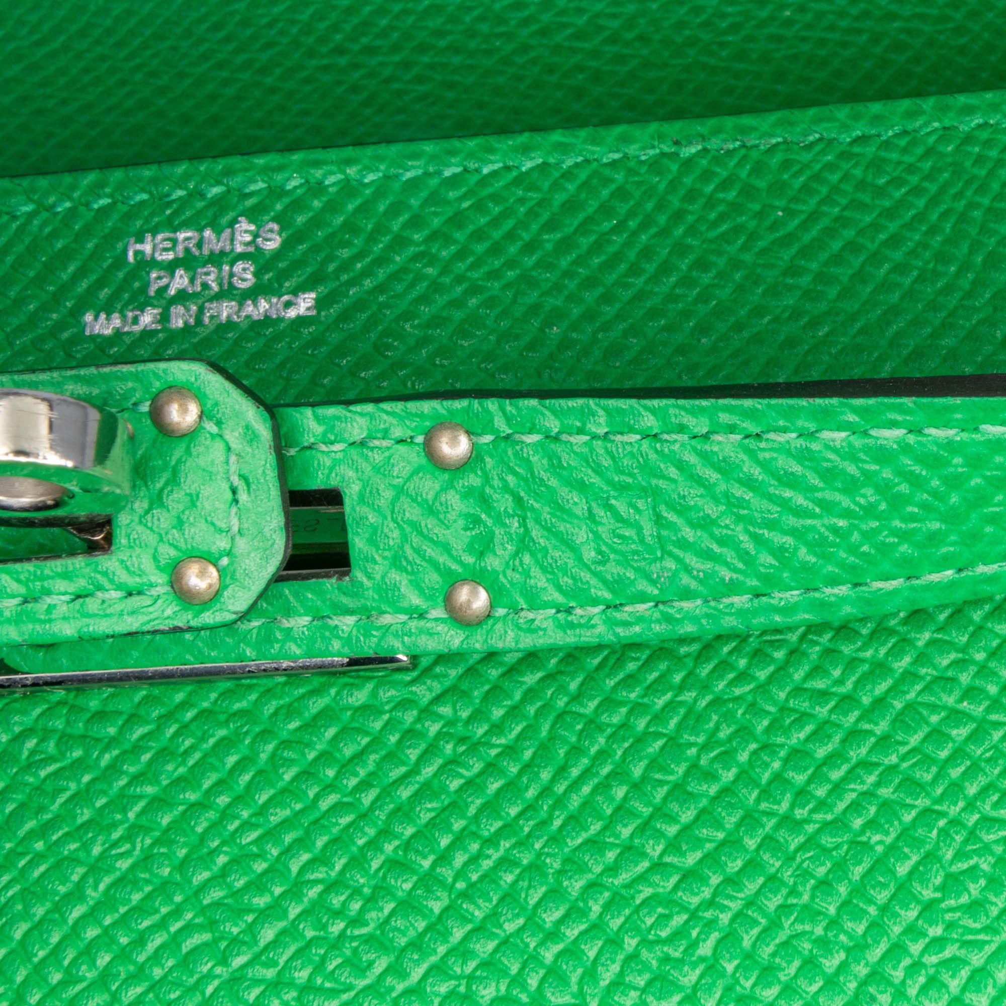 Hermes Hermès Epsom Kelly Longue Wallet Green Size ONE SIZE - 8 Thumbnail
