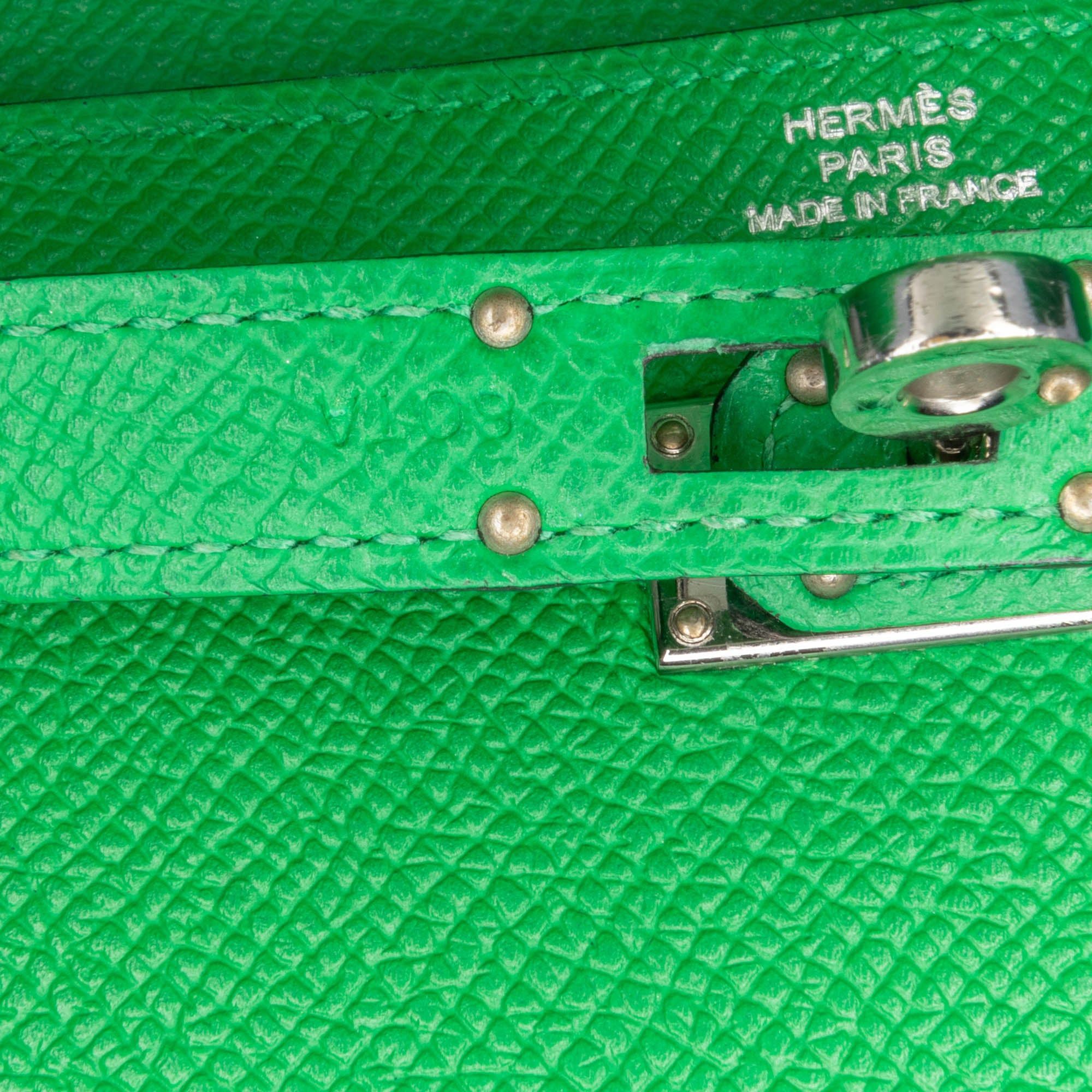 Hermes Hermès Epsom Kelly Longue Wallet Green Size ONE SIZE - 6 Thumbnail