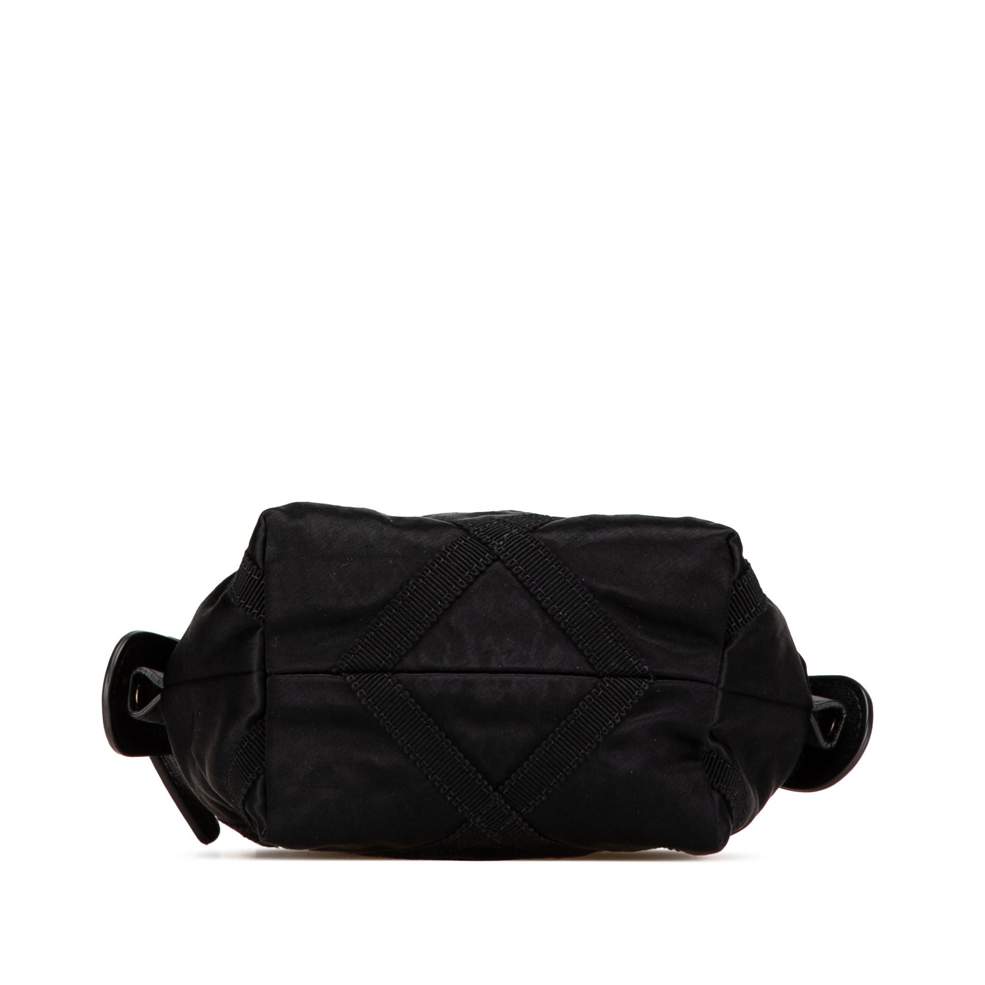 Chanel Chanel Nylon Grosgrain Lifestyle Clutch with Chain Black Size ONE SIZE - 3 Thumbnail