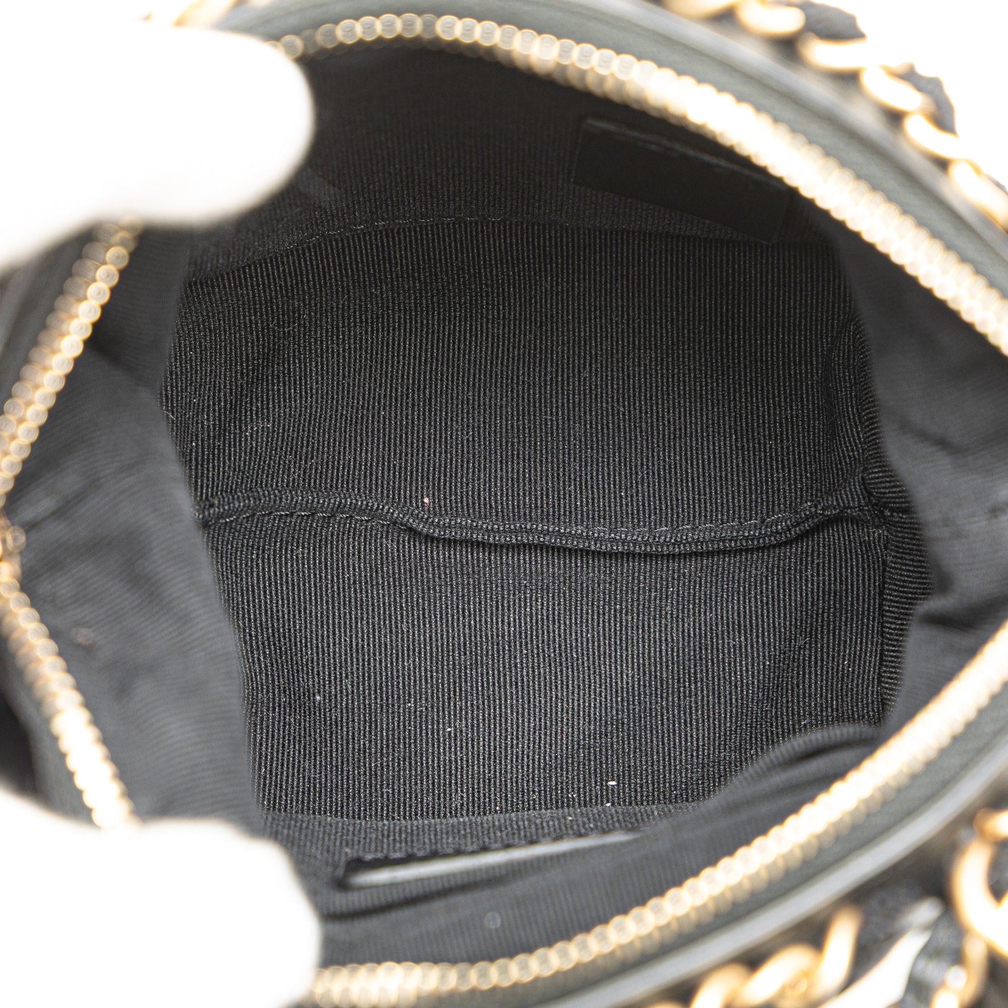 Chanel Chanel Nylon Grosgrain Lifestyle Clutch with Chain Black Size ONE SIZE - 4 Thumbnail