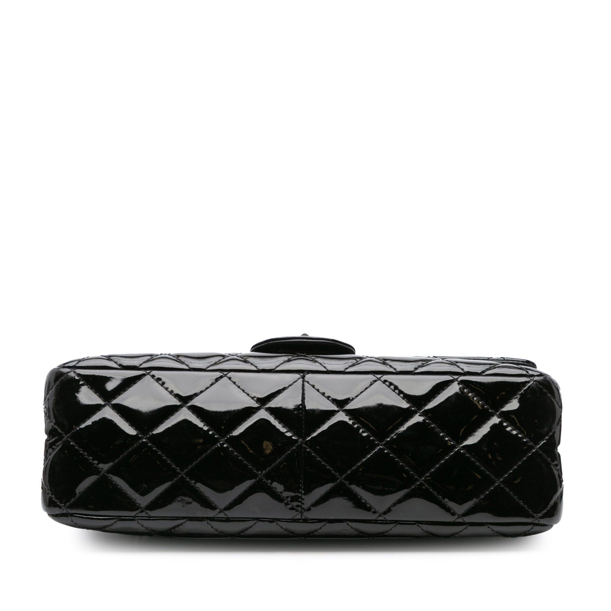 Chanel Chanel 2.55 Reissue Quilted Patent Double Flap 227 Black Size ONE SIZE - 3 Thumbnail