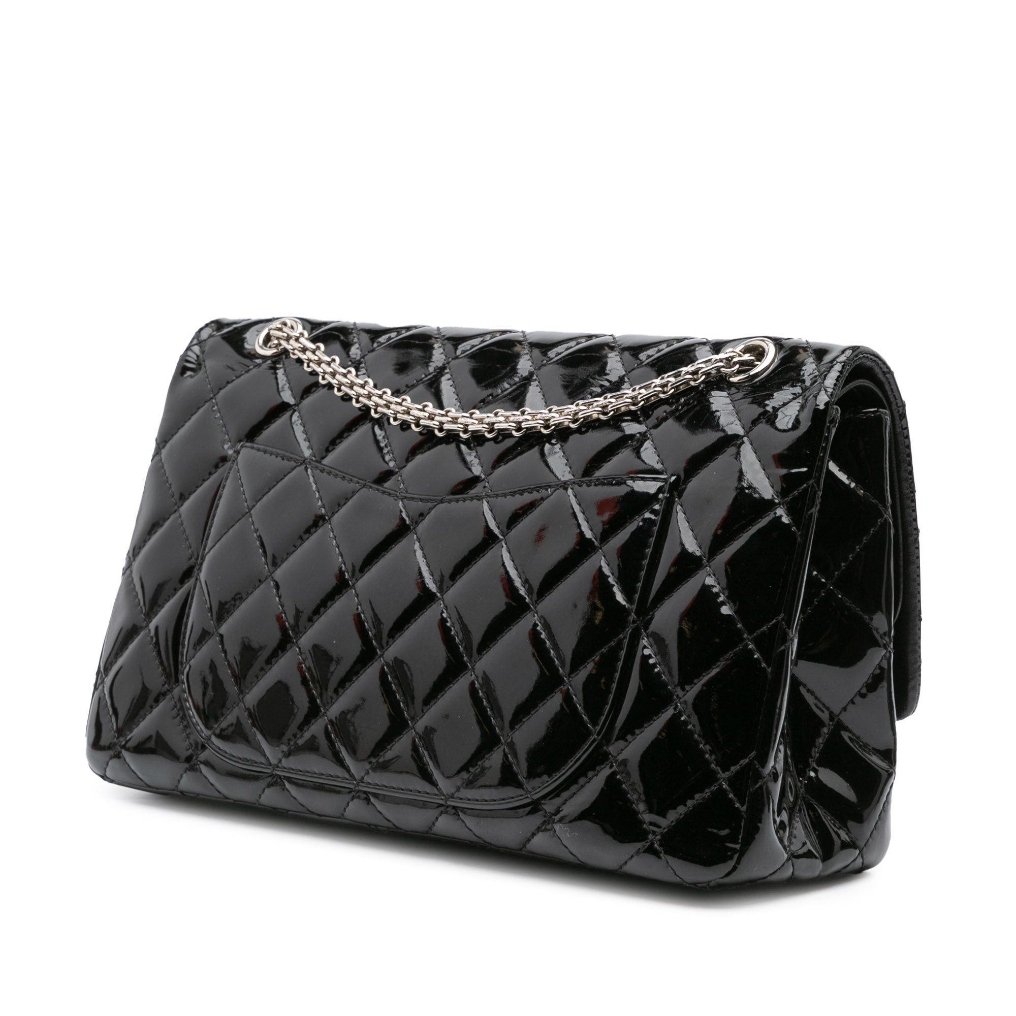 Chanel Chanel 2.55 Reissue Quilted Patent Double Flap 227 Black Size ONE SIZE - 2 Thumbnail