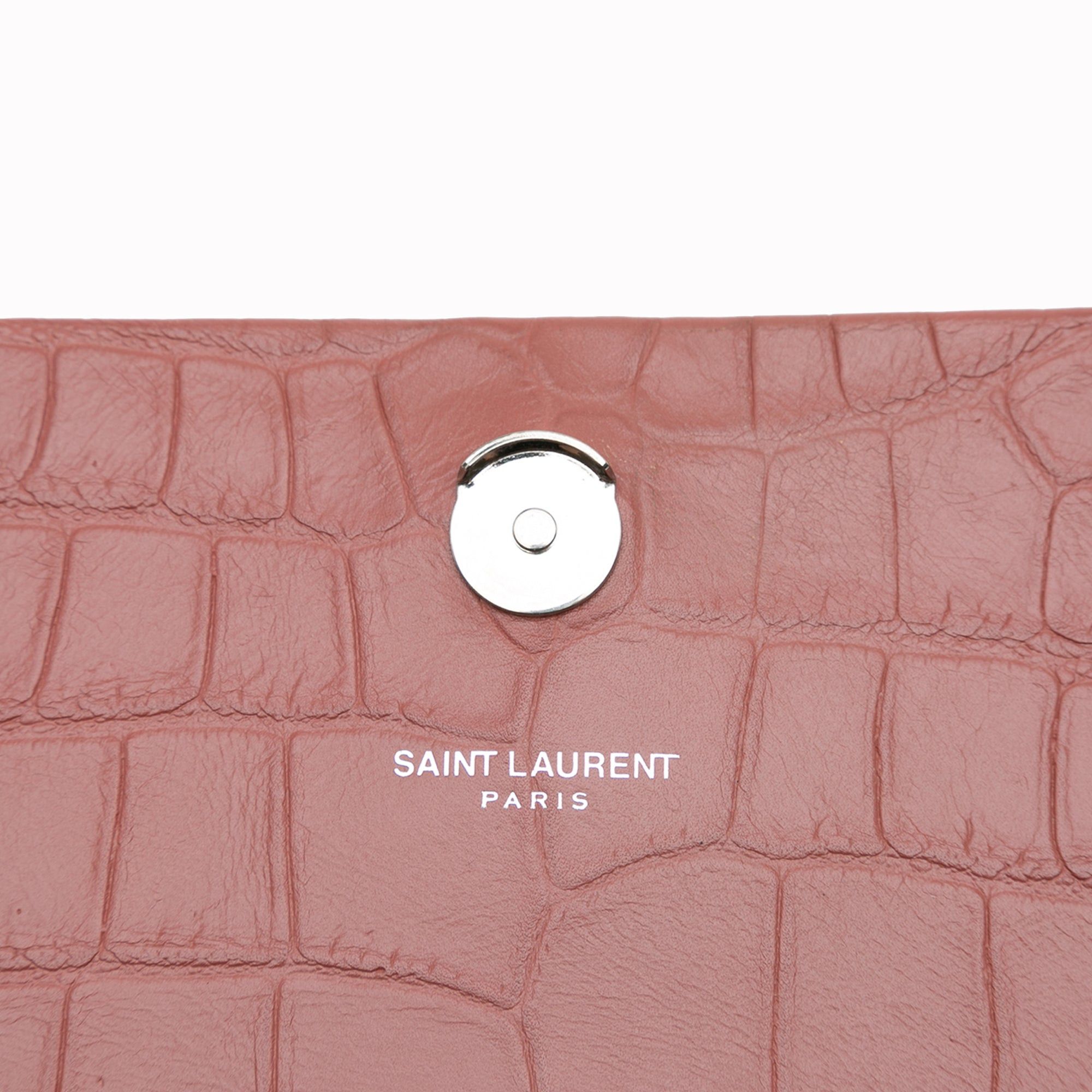 Saint Laurent Paris Saint Laurent Medium Embossed Kate Tassel Crossbody Red Size ONE SIZE - 8 Thumbnail