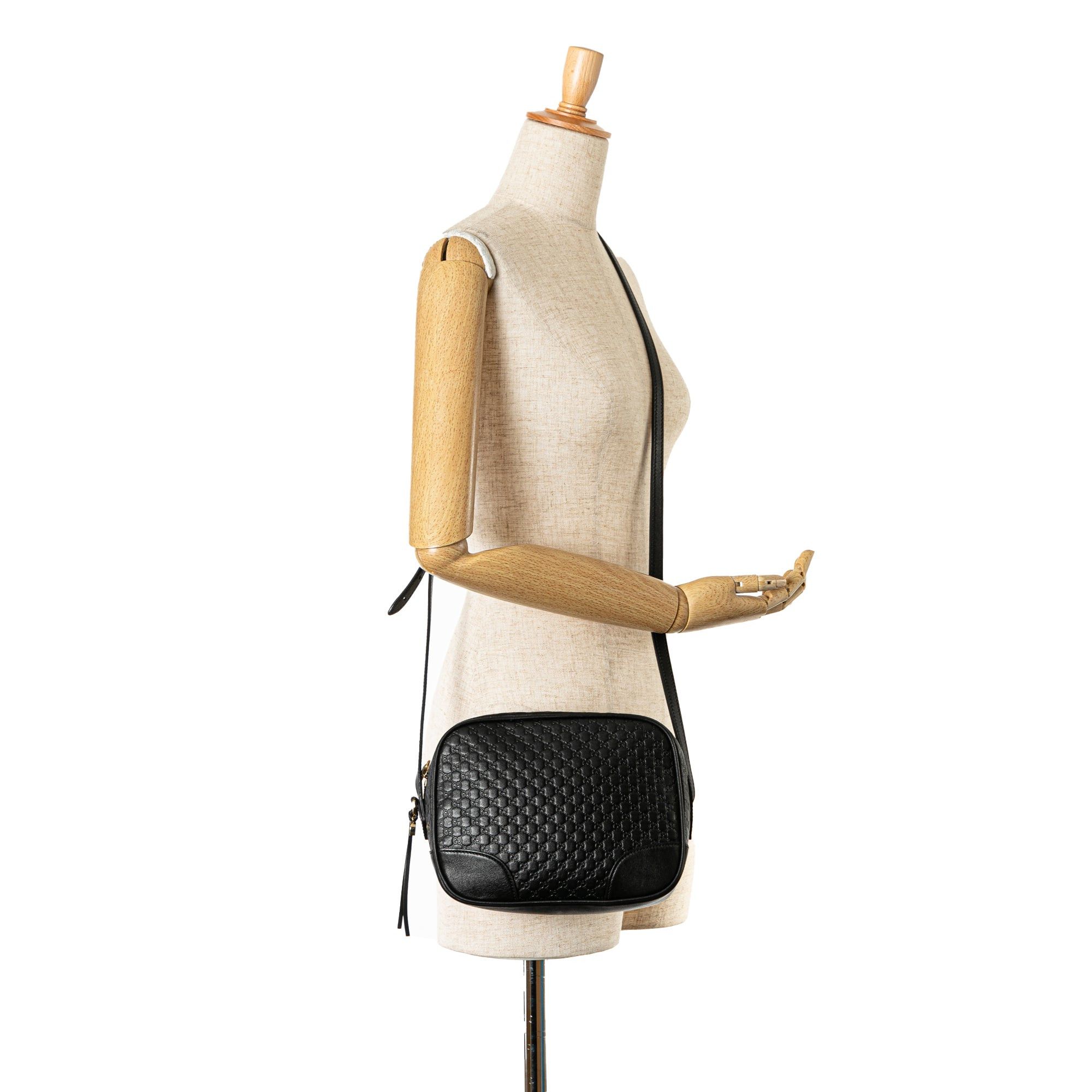 Gucci Gucci Microguccissima Bree Crossbody Black Size ONE SIZE - 13 Thumbnail