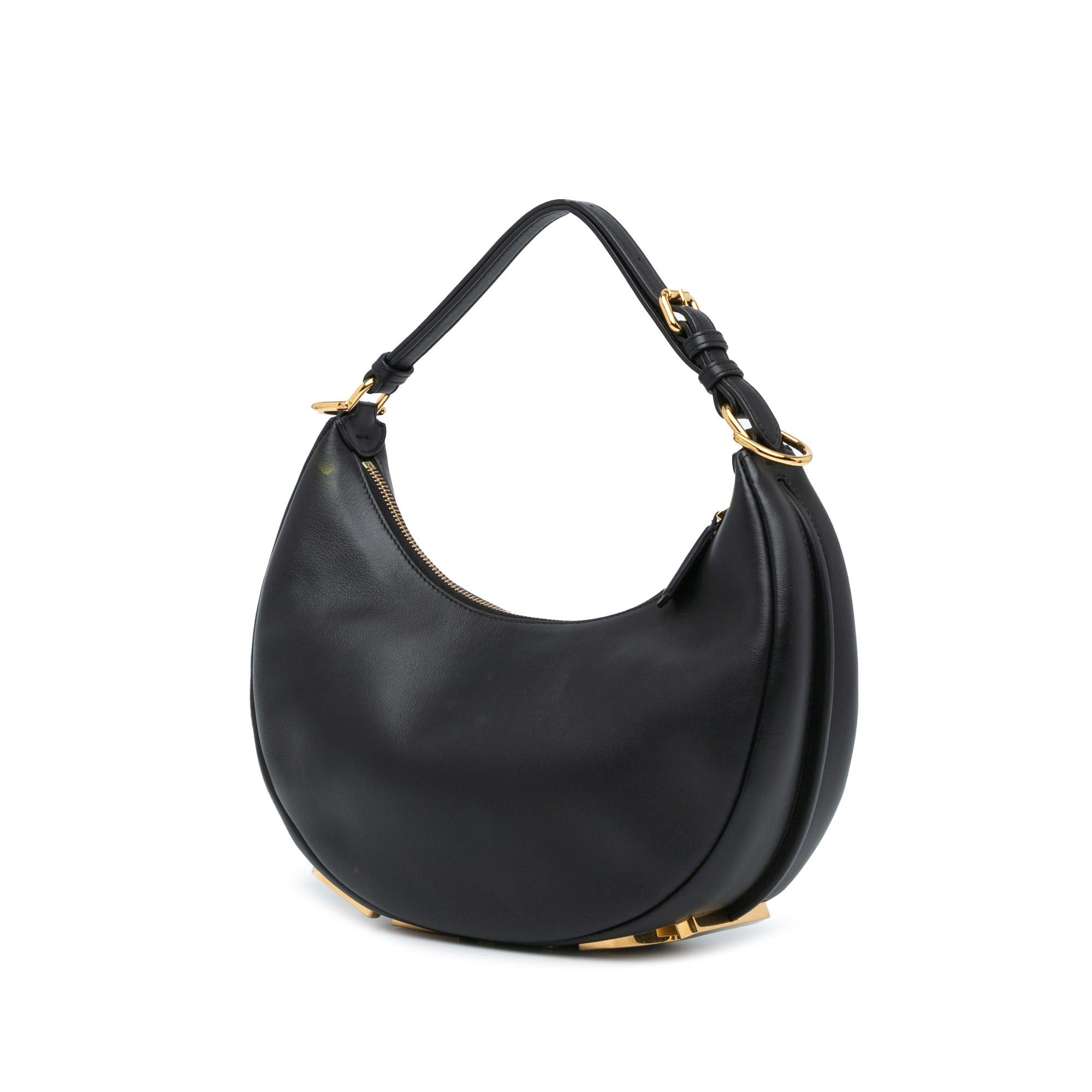 Fendi Fendi Medium Leather Fendigraphy Hobo Black Size ONE SIZE - 2 Thumbnail