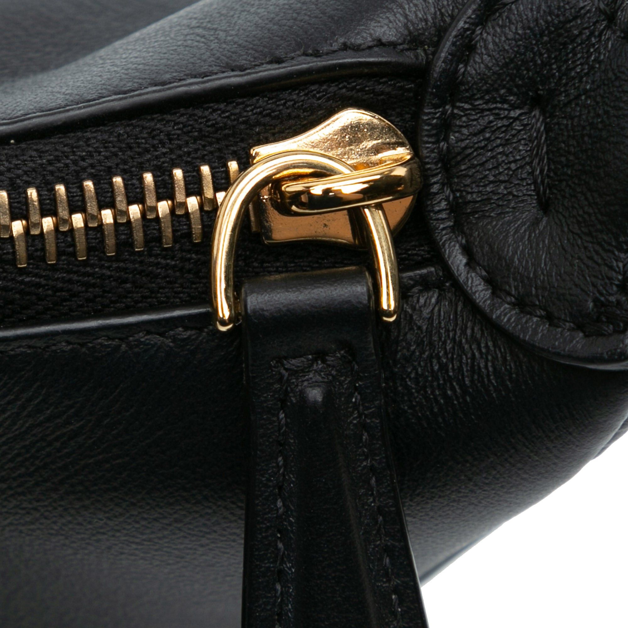 Fendi Fendi Medium Leather Fendigraphy Hobo Black Size ONE SIZE - 7 Thumbnail