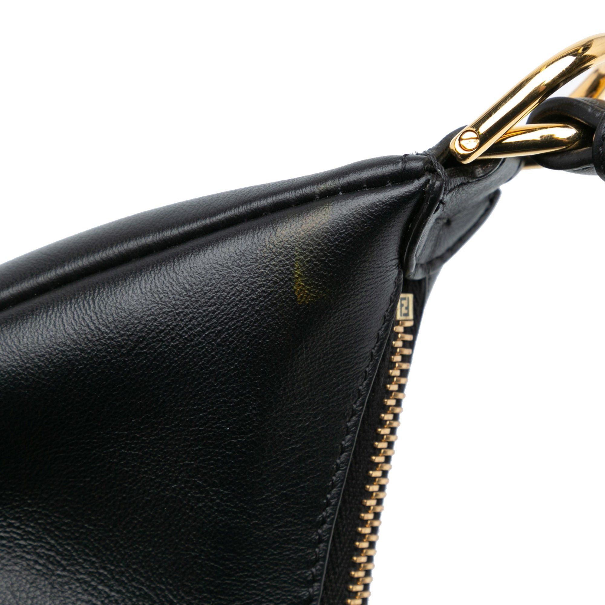 Fendi Fendi Medium Leather Fendigraphy Hobo Black Size ONE SIZE - 8 Thumbnail