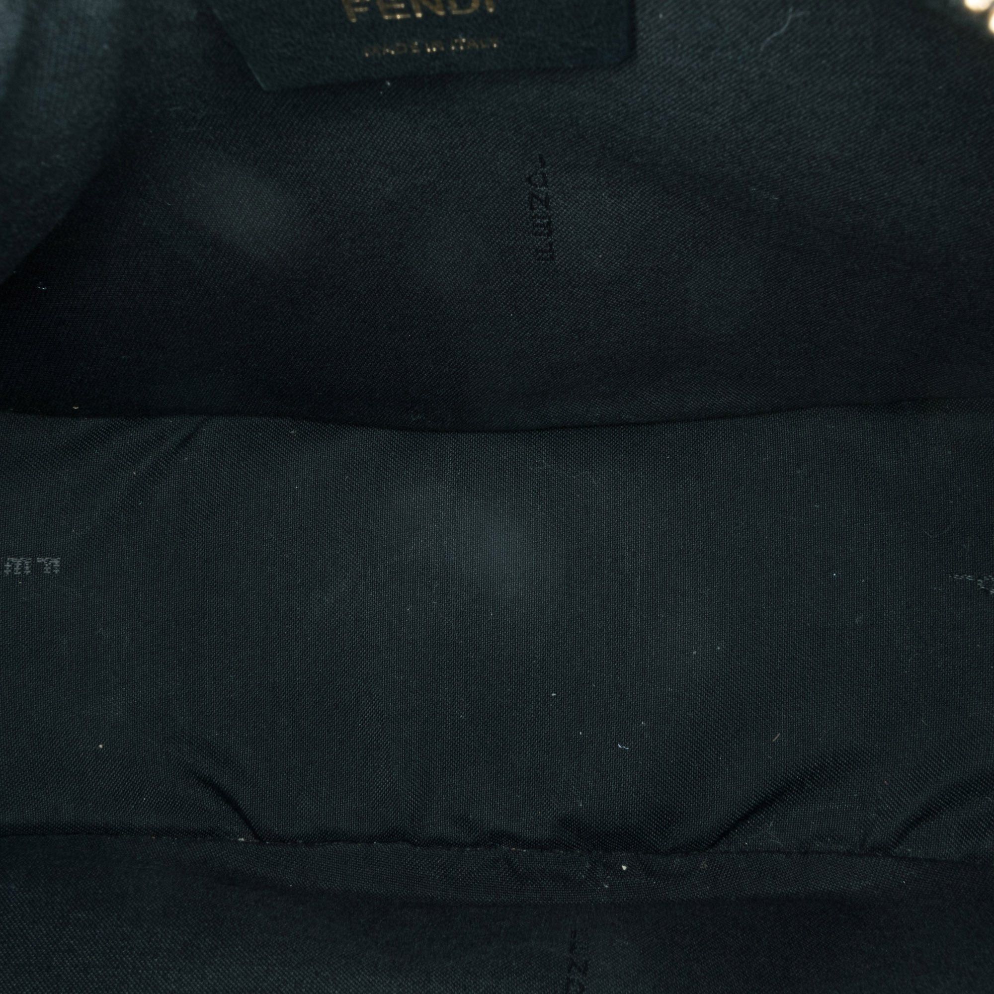 Fendi Fendi Medium Leather Fendigraphy Hobo Black Size ONE SIZE - 4 Thumbnail