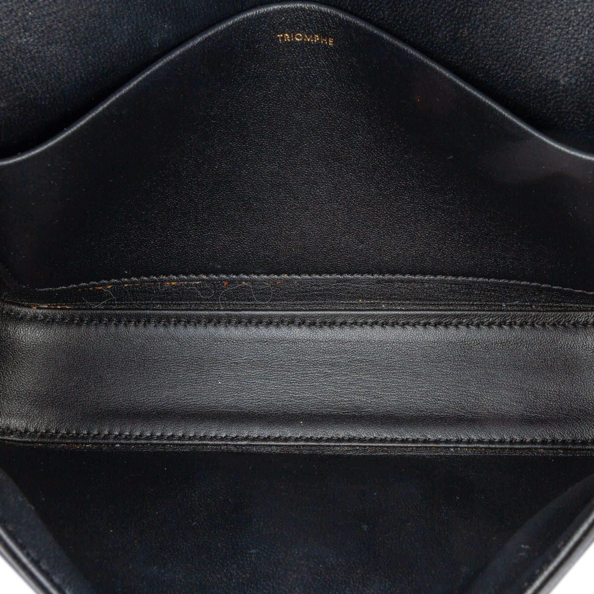 Celine Shiny Calfskin Claude Chain Shoulder Bag Black
