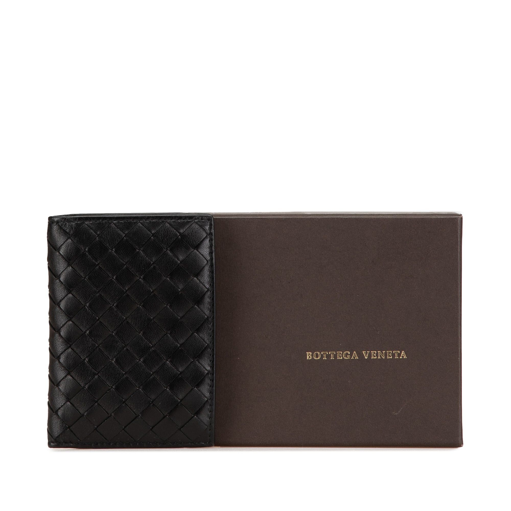 Bottega Veneta Bottega Veneta Nappa Intrecciato Bifold Card Case Black Size ONE SIZE - 12 Thumbnail