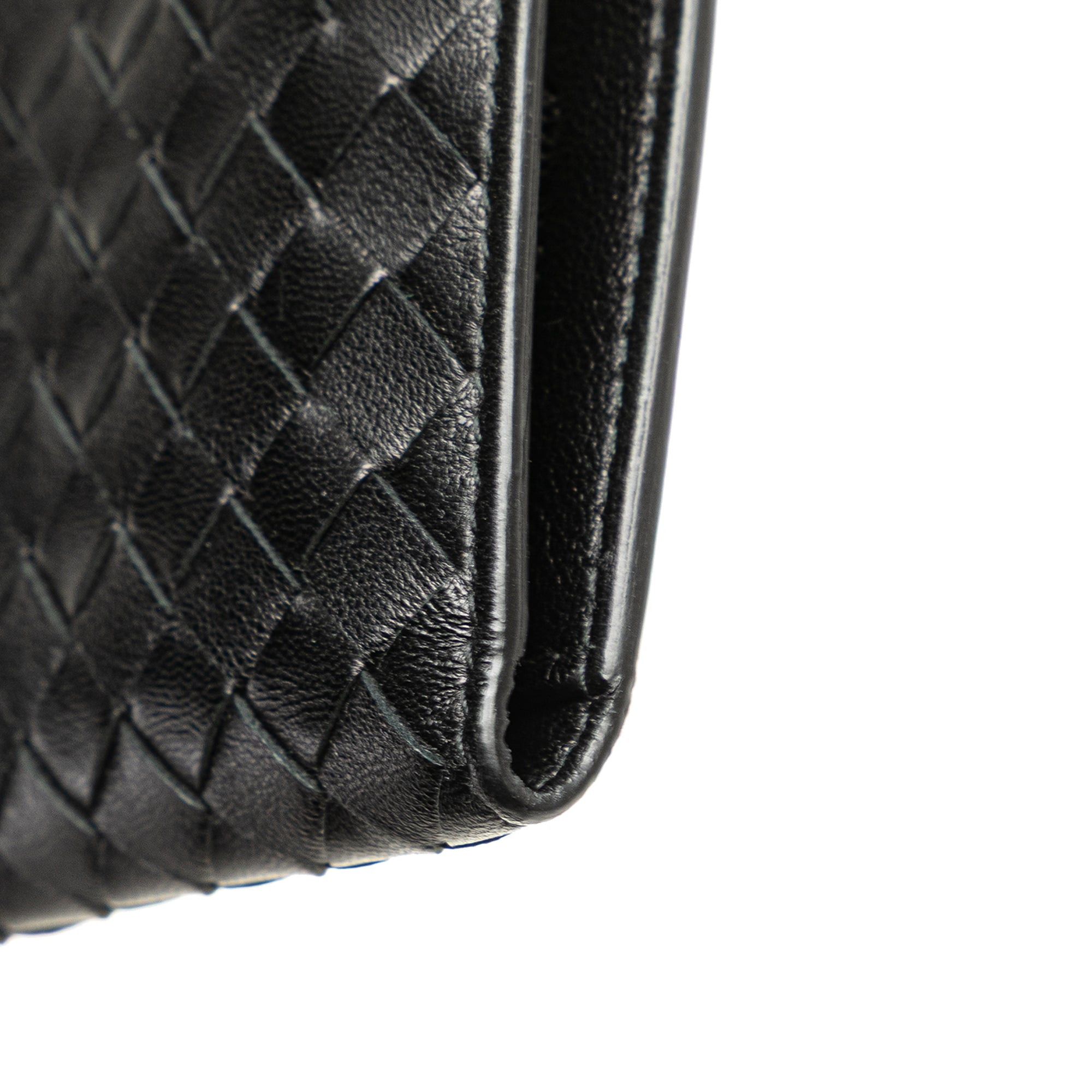 Bottega Veneta Bottega Veneta Nappa Intrecciato Bifold Card Case Black Size ONE SIZE - 10 Thumbnail