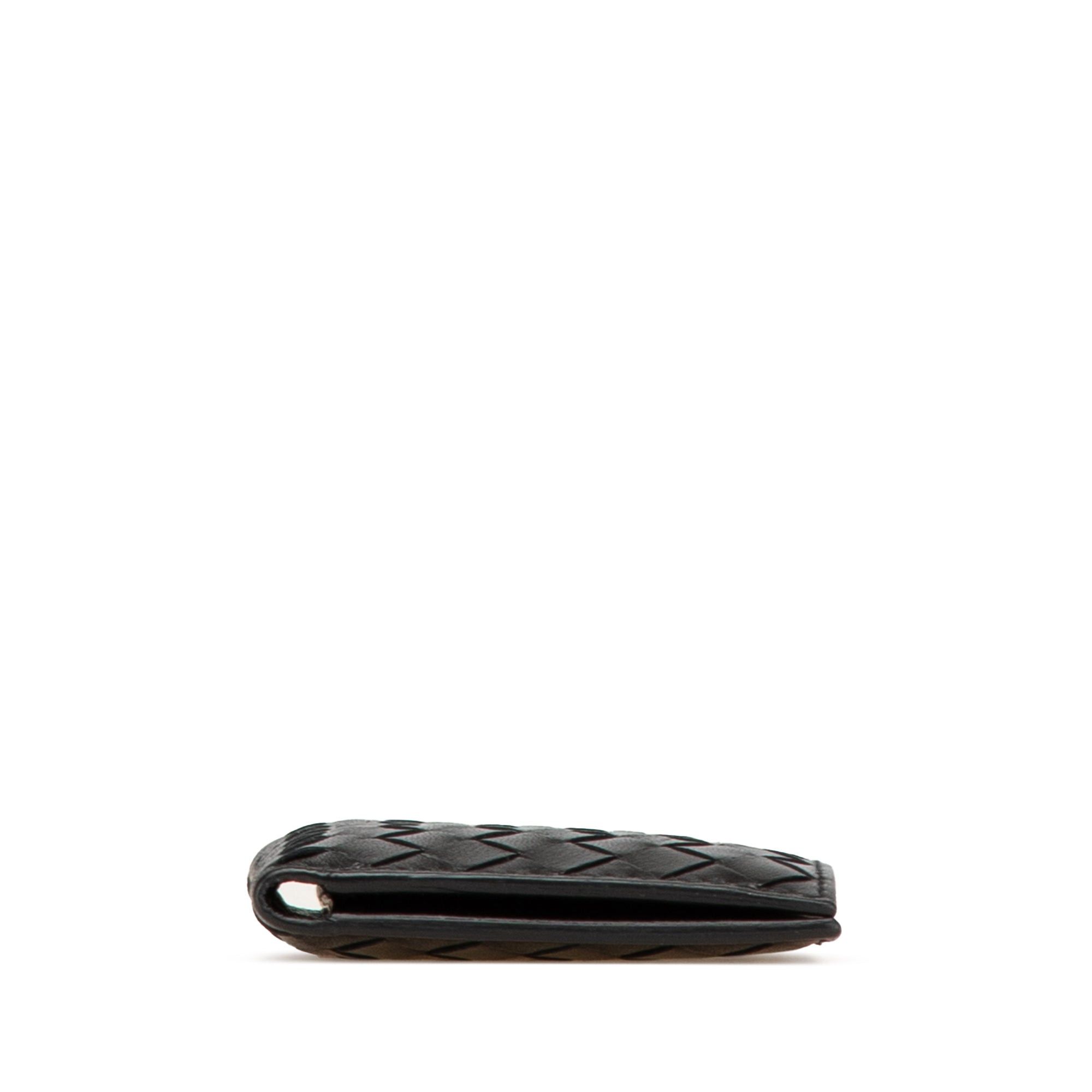Bottega Veneta Bottega Veneta Nappa Intrecciato Bifold Card Case Black Size ONE SIZE - 3 Thumbnail