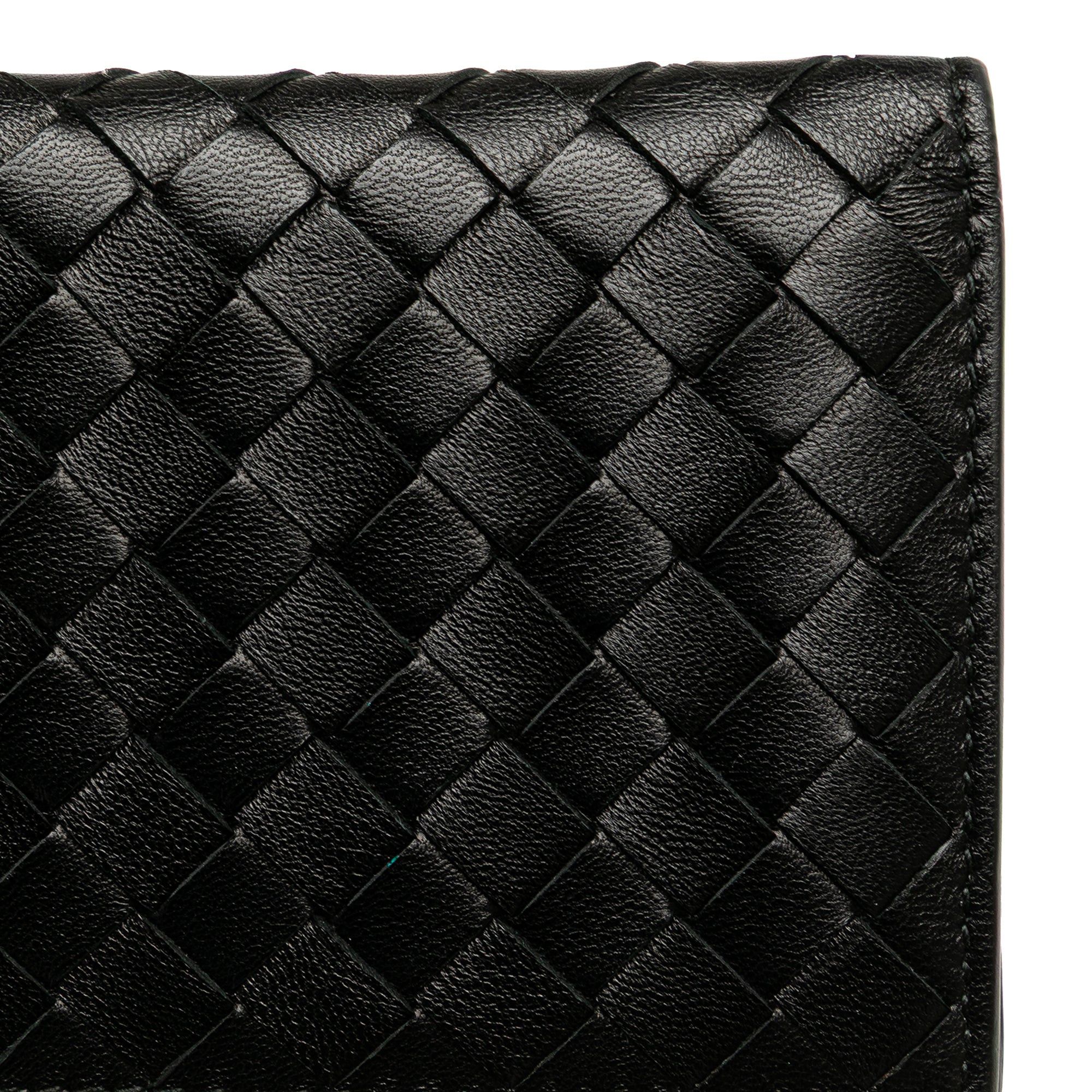Bottega Veneta Bottega Veneta Nappa Intrecciato Bifold Card Case Black Size ONE SIZE - 8 Thumbnail
