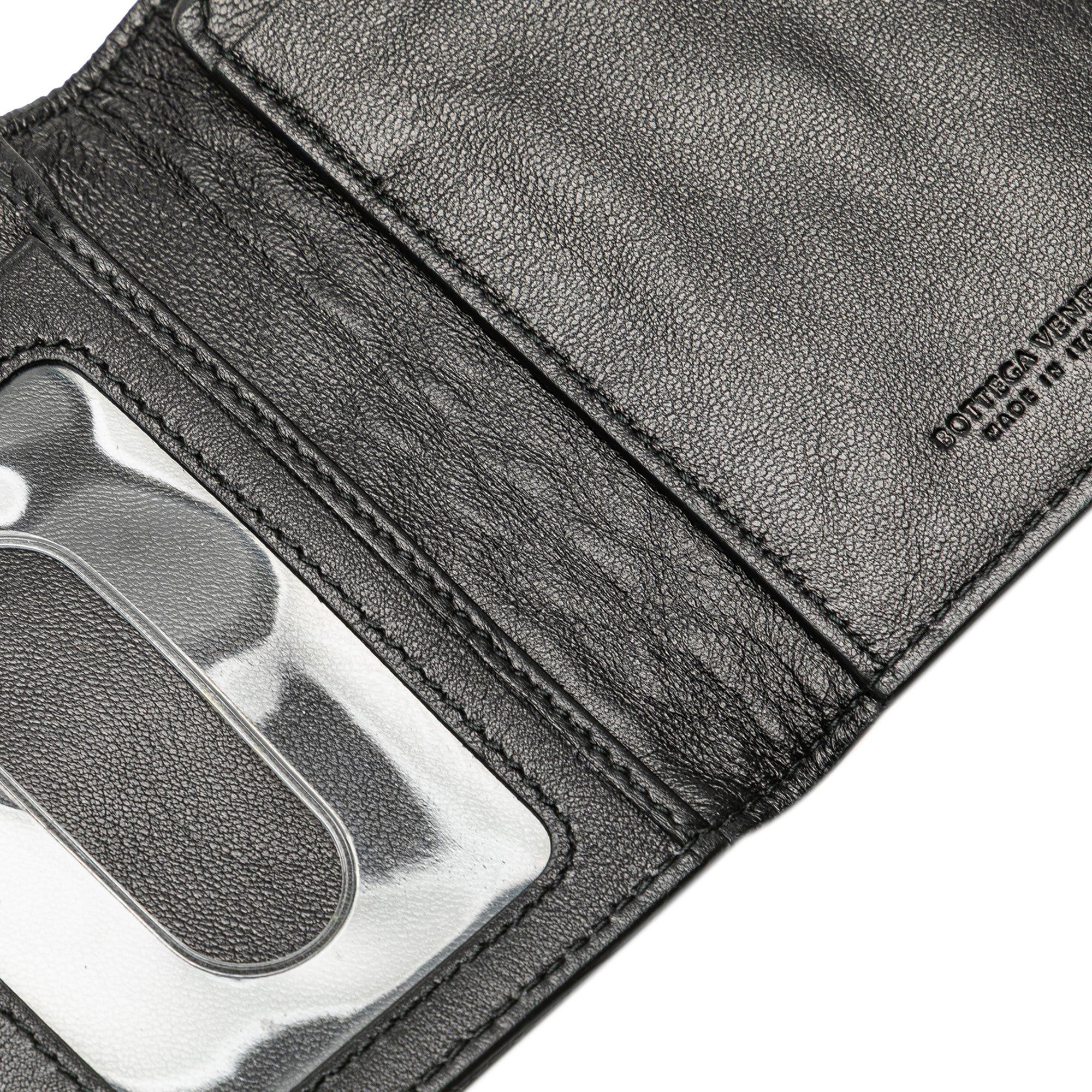 Bottega Veneta Bottega Veneta Nappa Intrecciato Bifold Card Case Black Size ONE SIZE - 7 Thumbnail