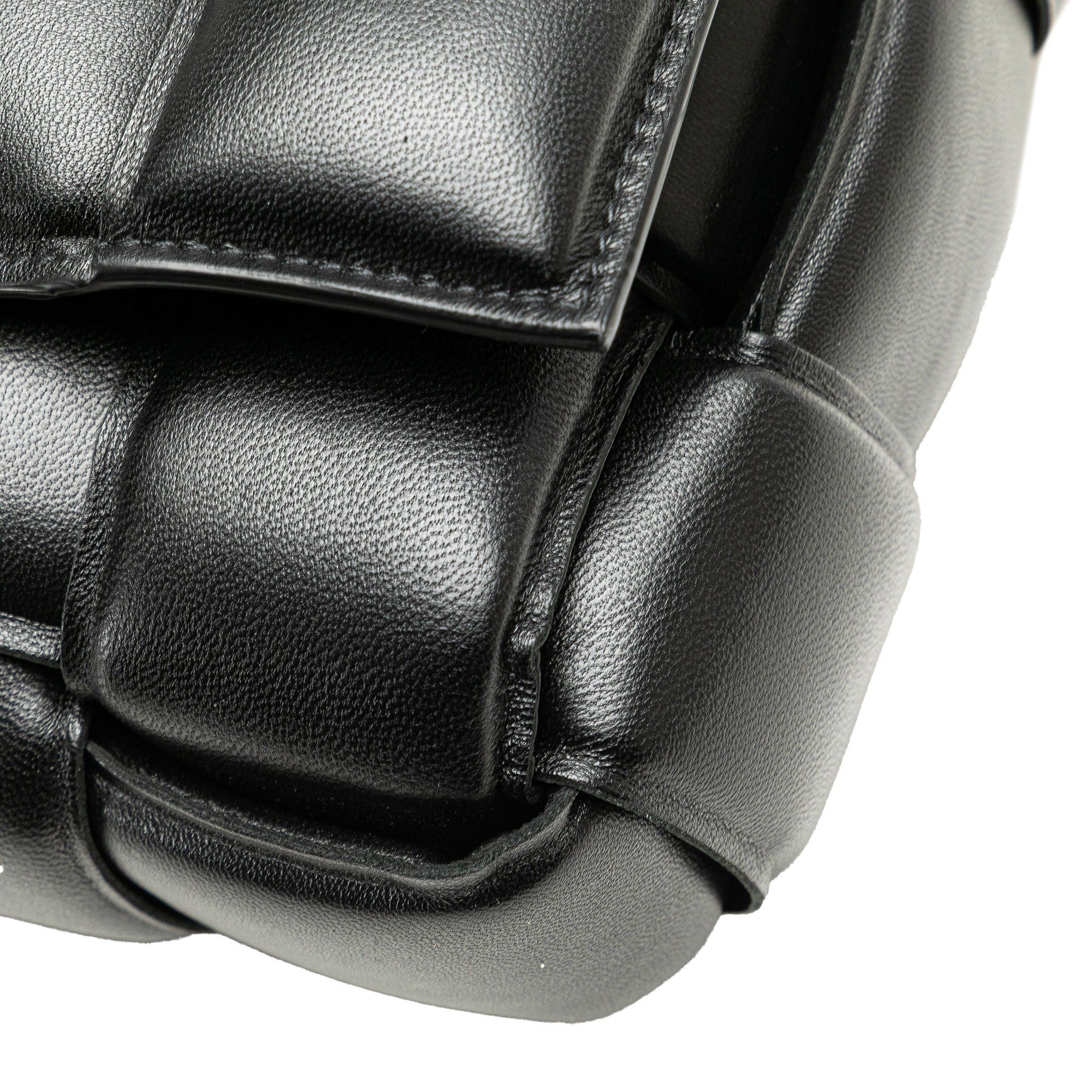 Bottega Veneta Bottega Veneta Nappa Intrecciato Padded Chain Cassette Satchel Black Size ONE SIZE - 10 Thumbnail