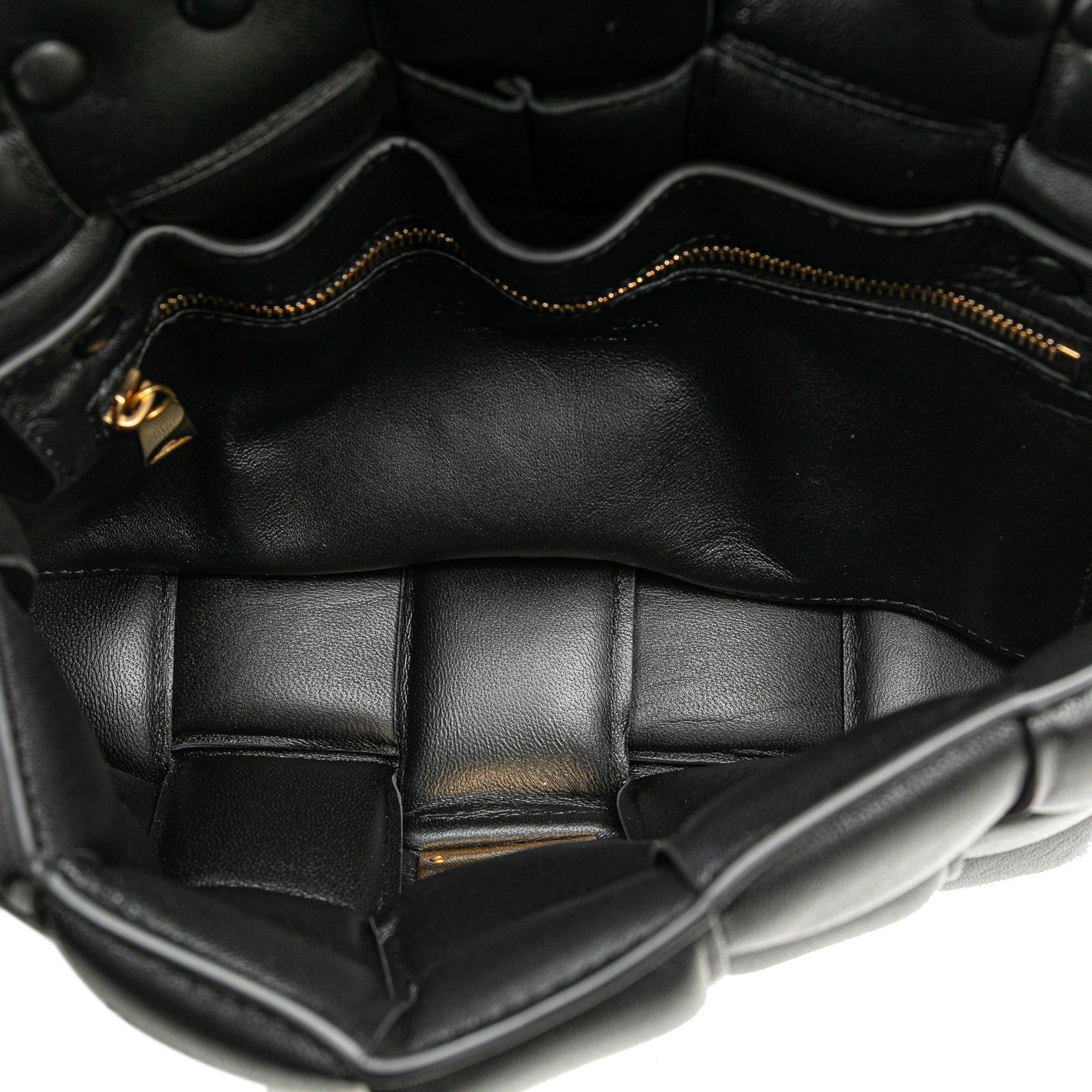 Bottega Veneta Bottega Veneta Nappa Intrecciato Padded Chain Cassette Satchel Black Size ONE SIZE - 4 Thumbnail