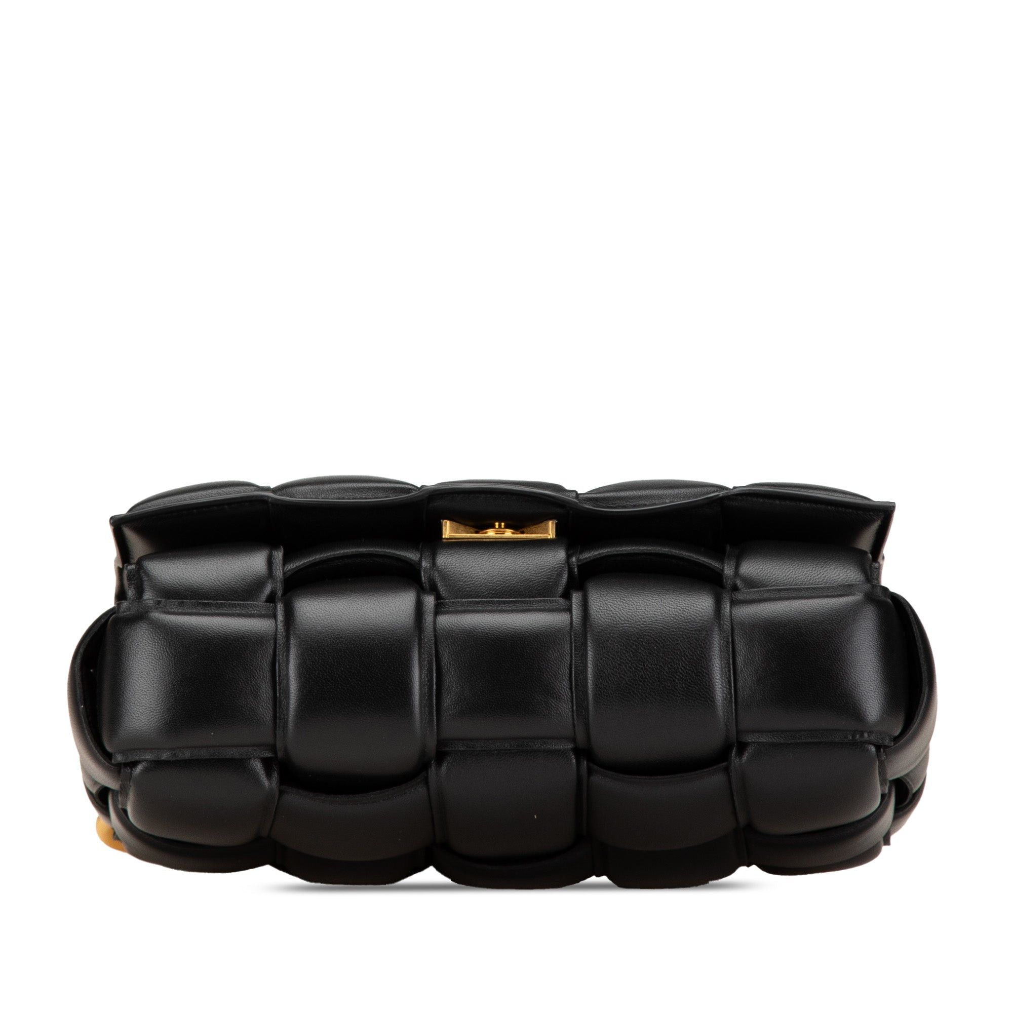 Bottega Veneta Bottega Veneta Nappa Intrecciato Padded Chain Cassette Satchel Black Size ONE SIZE - 3 Thumbnail