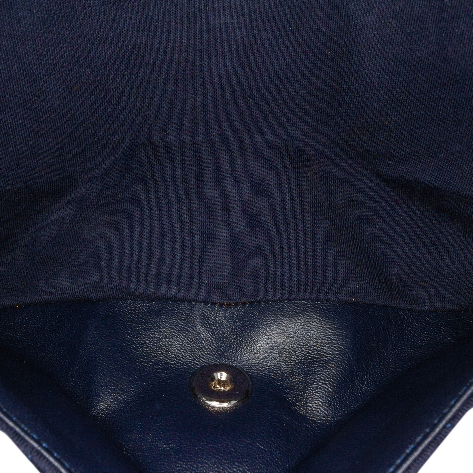 Chanel Chanel Medium Classic Jersey Double Flap Blue Size ONE SIZE - 5 Thumbnail