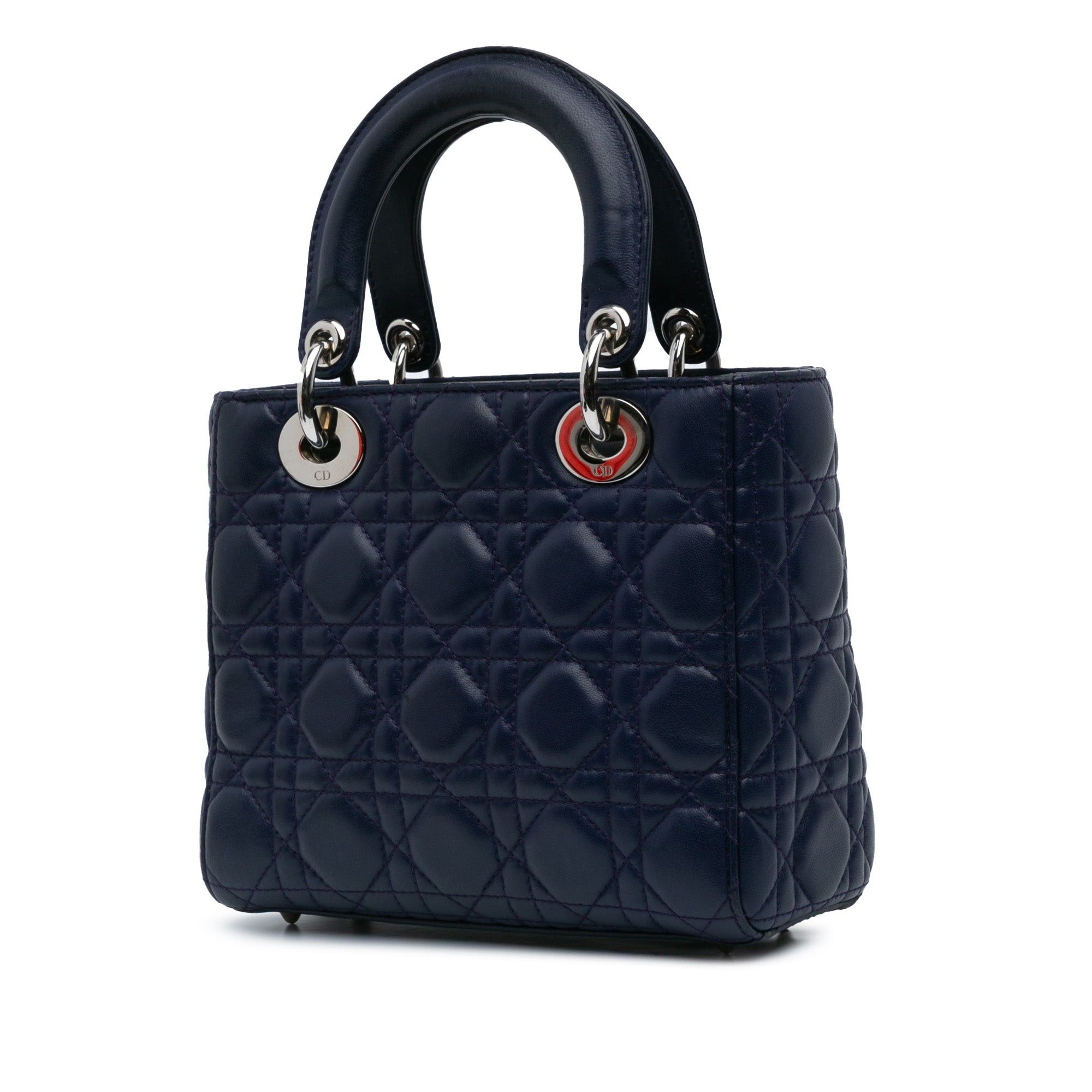 Dior Dior Small Lambskin Cannage My ABCDior Lady Dior Blue Size ONE SIZE - 2 Thumbnail