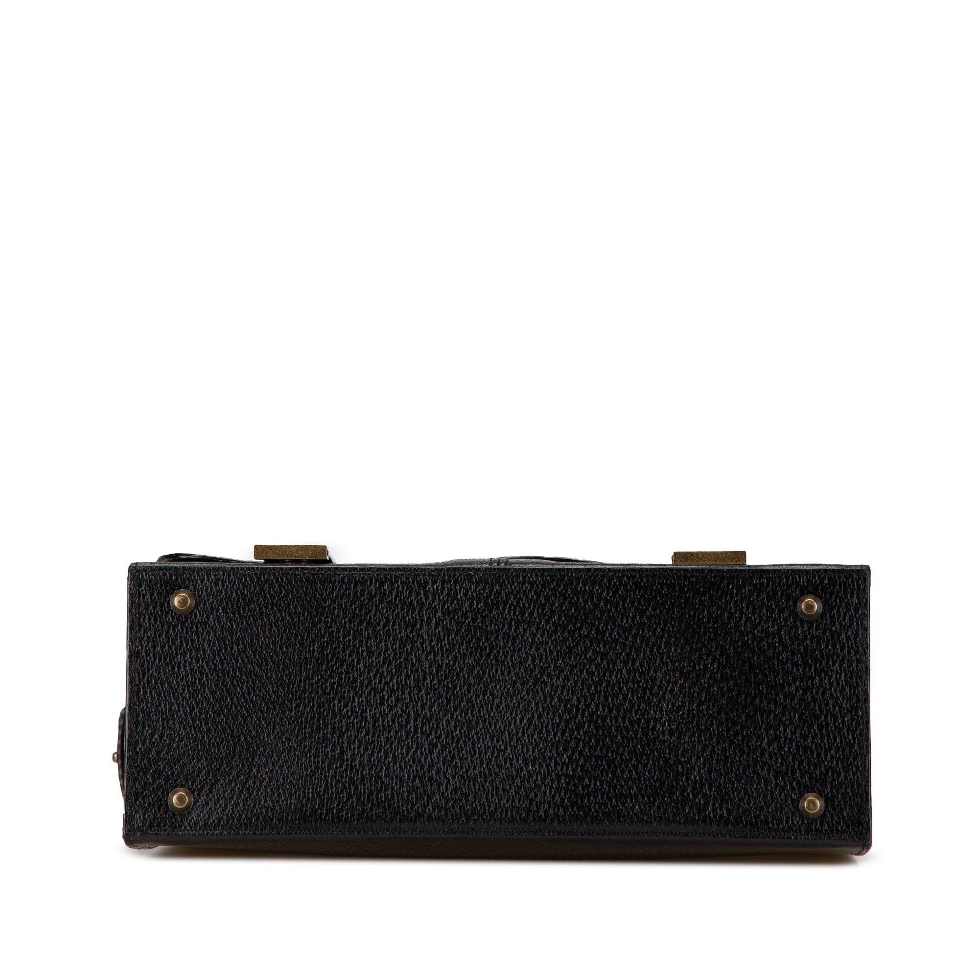 Yves Saint Laurent Yves Saint Laurent Leather Messenger Bag Black Size ONE SIZE - 3 Thumbnail