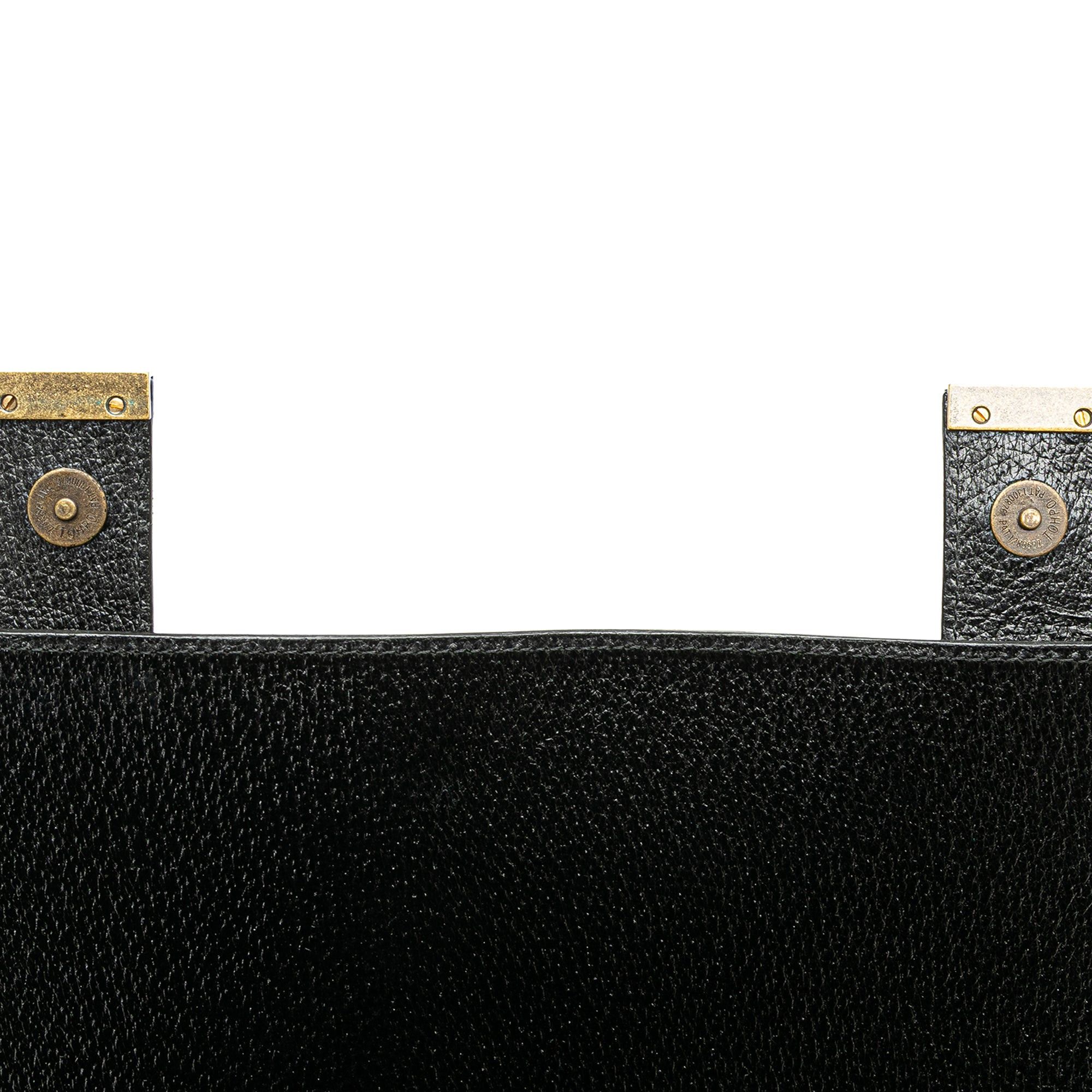 Yves Saint Laurent Yves Saint Laurent Leather Messenger Bag Black Size ONE SIZE - 7 Thumbnail