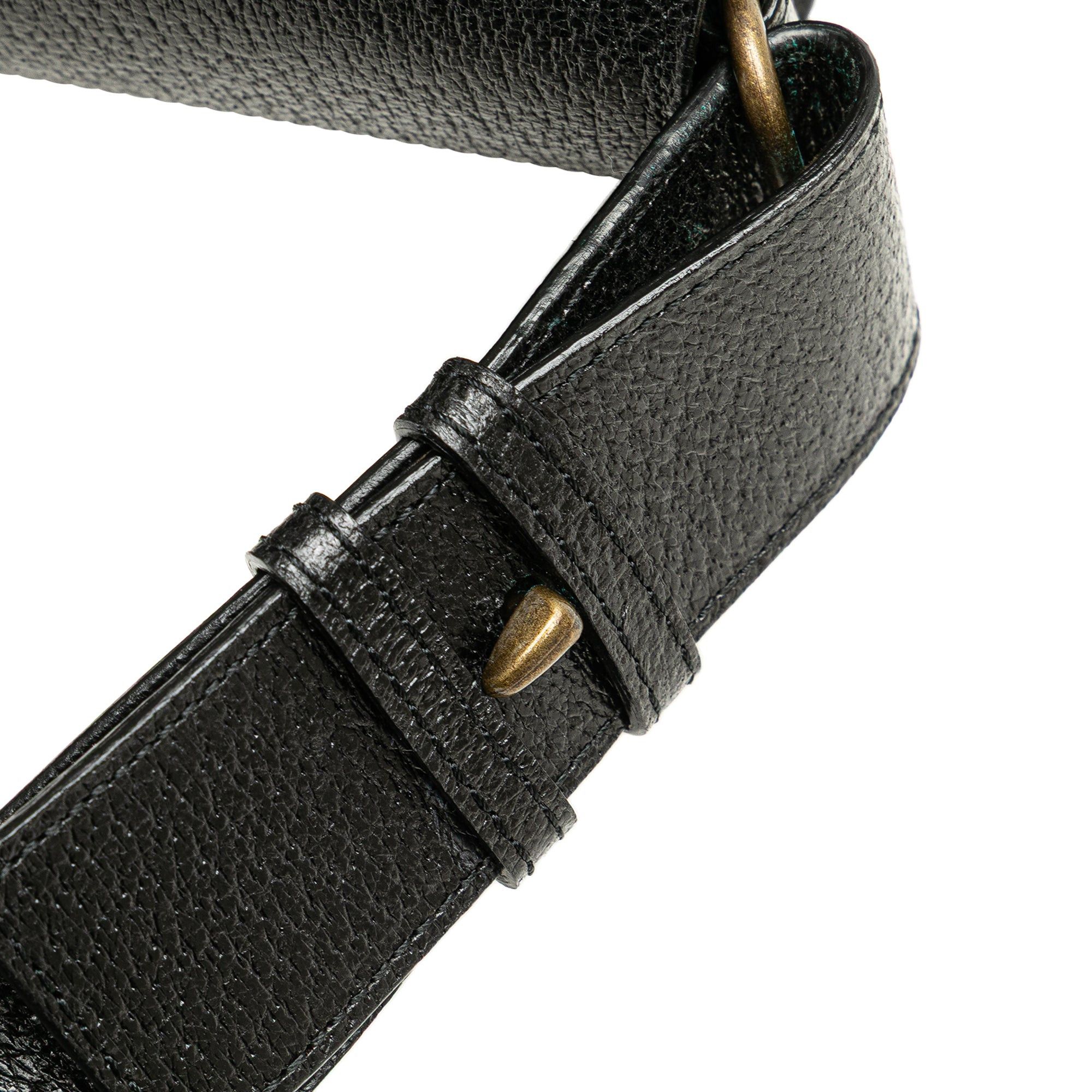 Yves Saint Laurent Yves Saint Laurent Leather Messenger Bag Black Size ONE SIZE - 9 Thumbnail