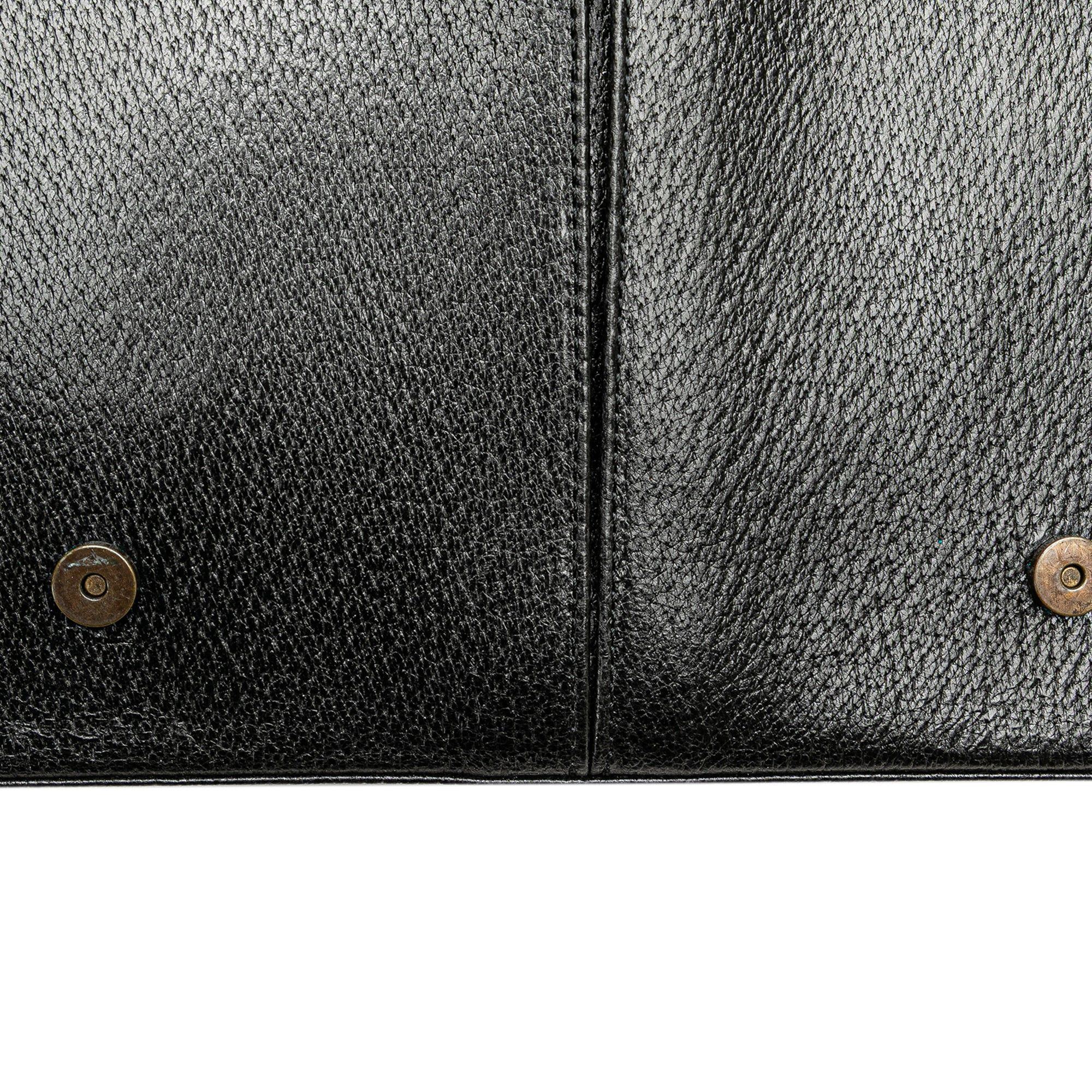 Yves Saint Laurent Yves Saint Laurent Leather Messenger Bag Black Size ONE SIZE - 6 Thumbnail