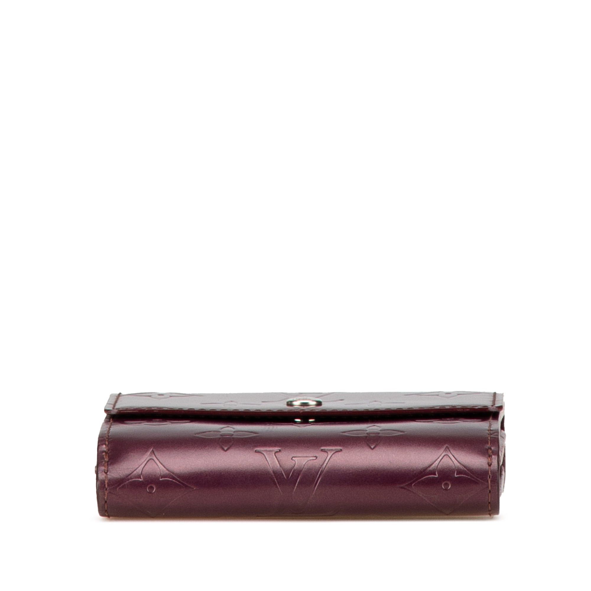 Louis Vuitton Louis Vuitton Monogram Mat Portefuille Elise Trifold Wallet Red Size ONE SIZE - 3 Thumbnail