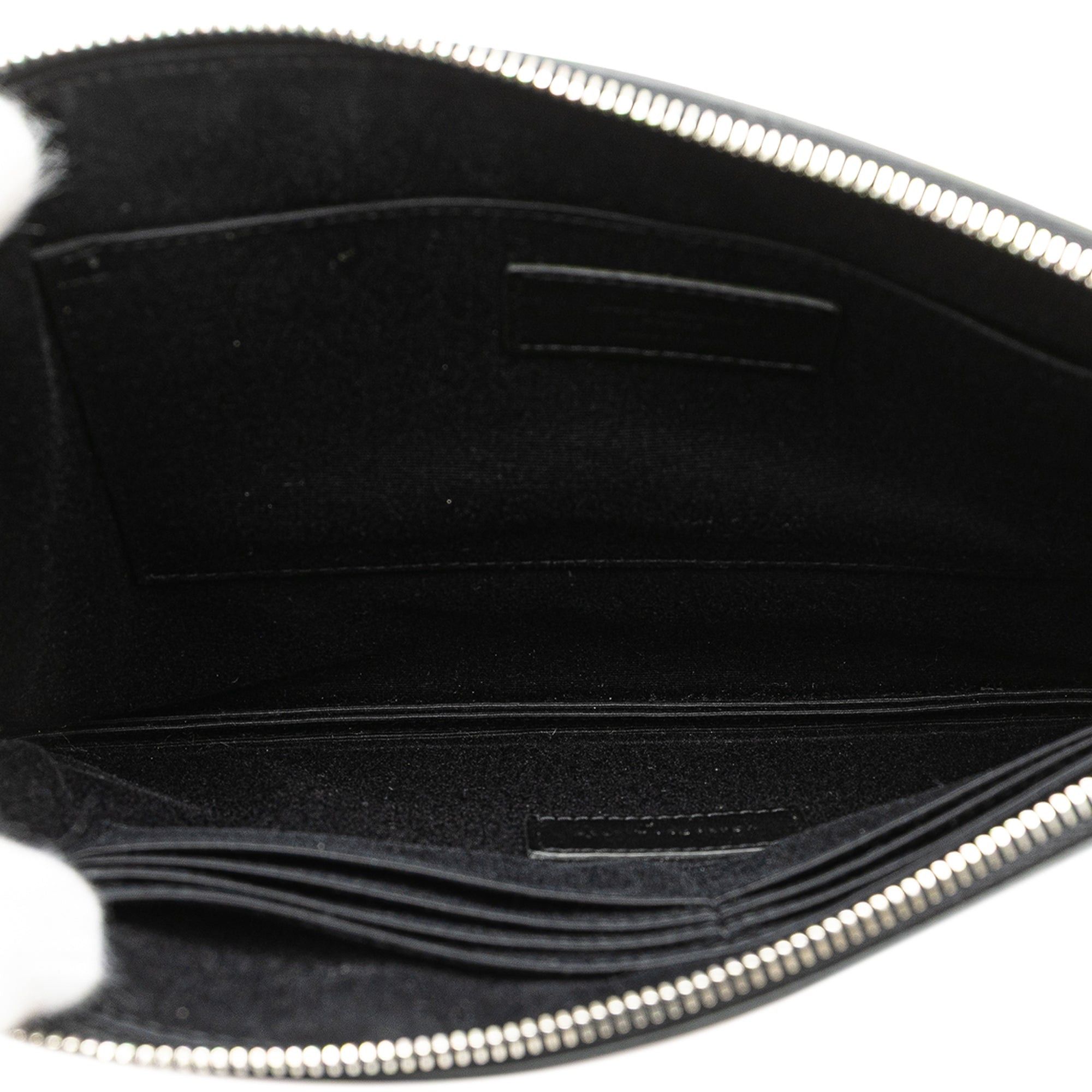 Saint Laurent Paris Saint Laurent Glittered Leather Zipped Tablet Pouch Pink Size ONE SIZE - 4 Thumbnail