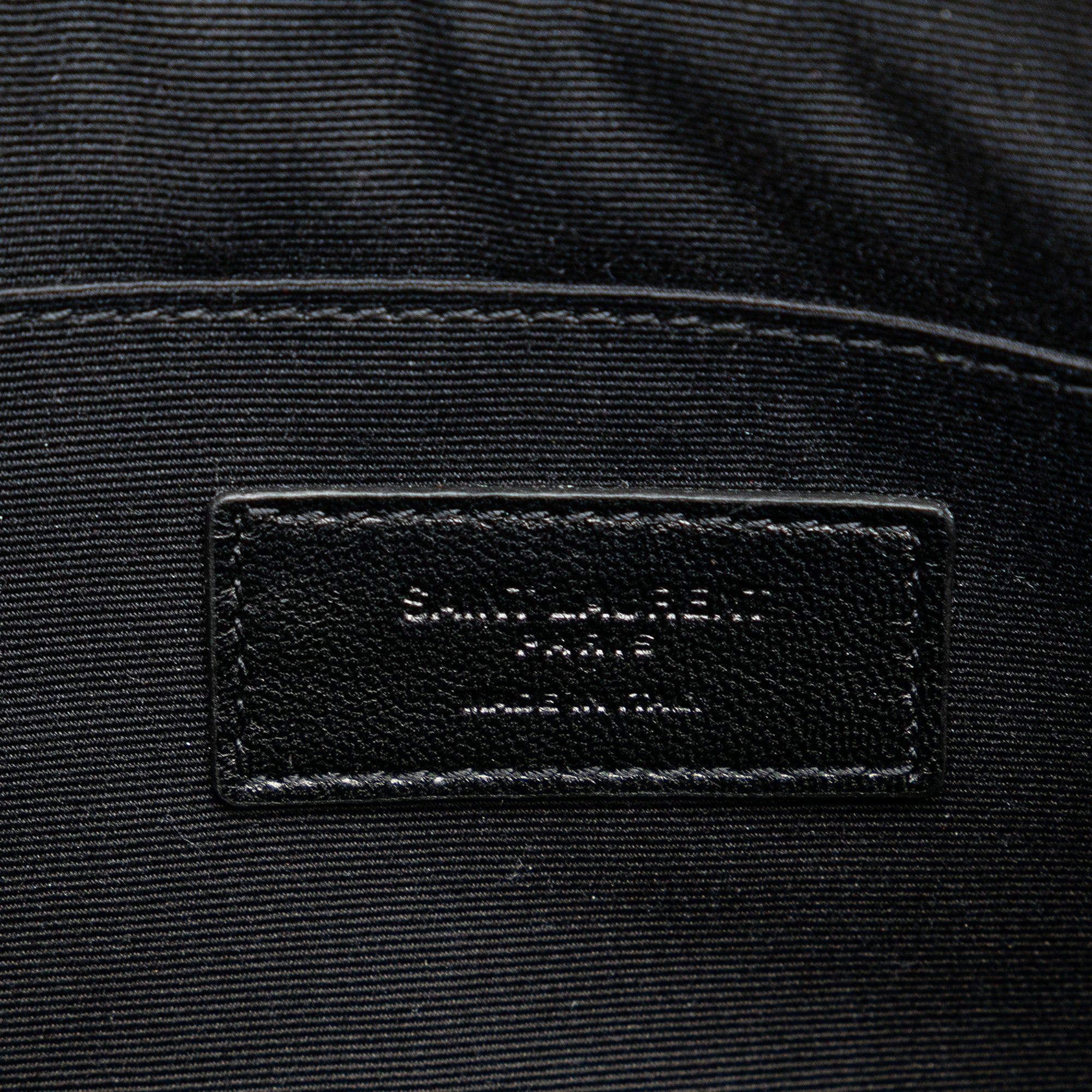 Saint Laurent Paris Saint Laurent Glittered Leather Zipped Tablet Pouch Pink Size ONE SIZE - 5 Thumbnail