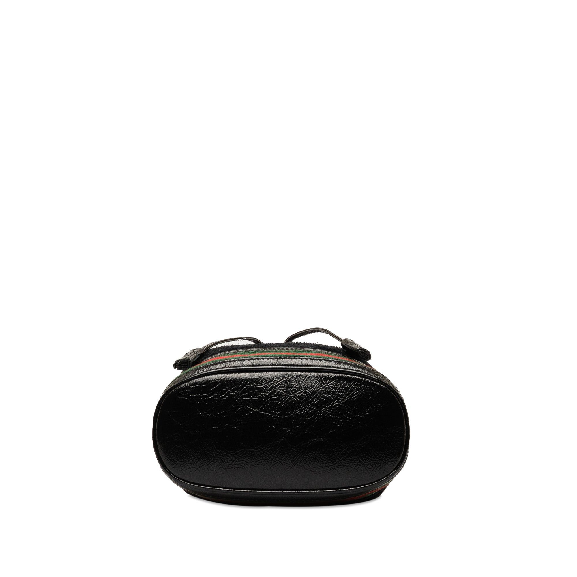 Gucci Gucci Suede Ophidia Web Bucket Bag Black Size ONE SIZE - 4 Thumbnail